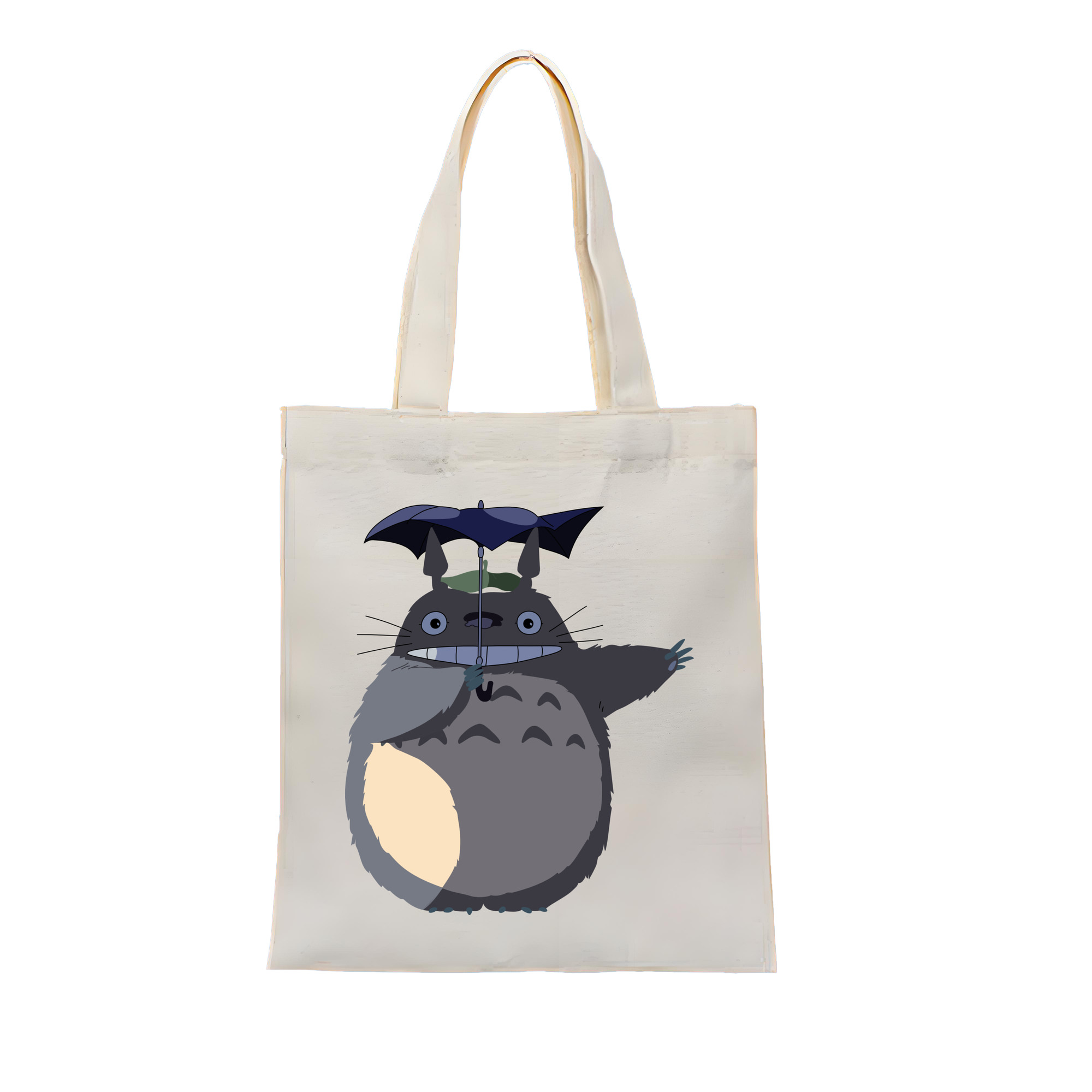 （画像用） となりのトトロ 草壁メイ 草壁サツキ My Neighbor Totoro Satsuki Kusakabe Mei Kusakabe 縦型キャンバス生地手提げバッグ　トートバッグ