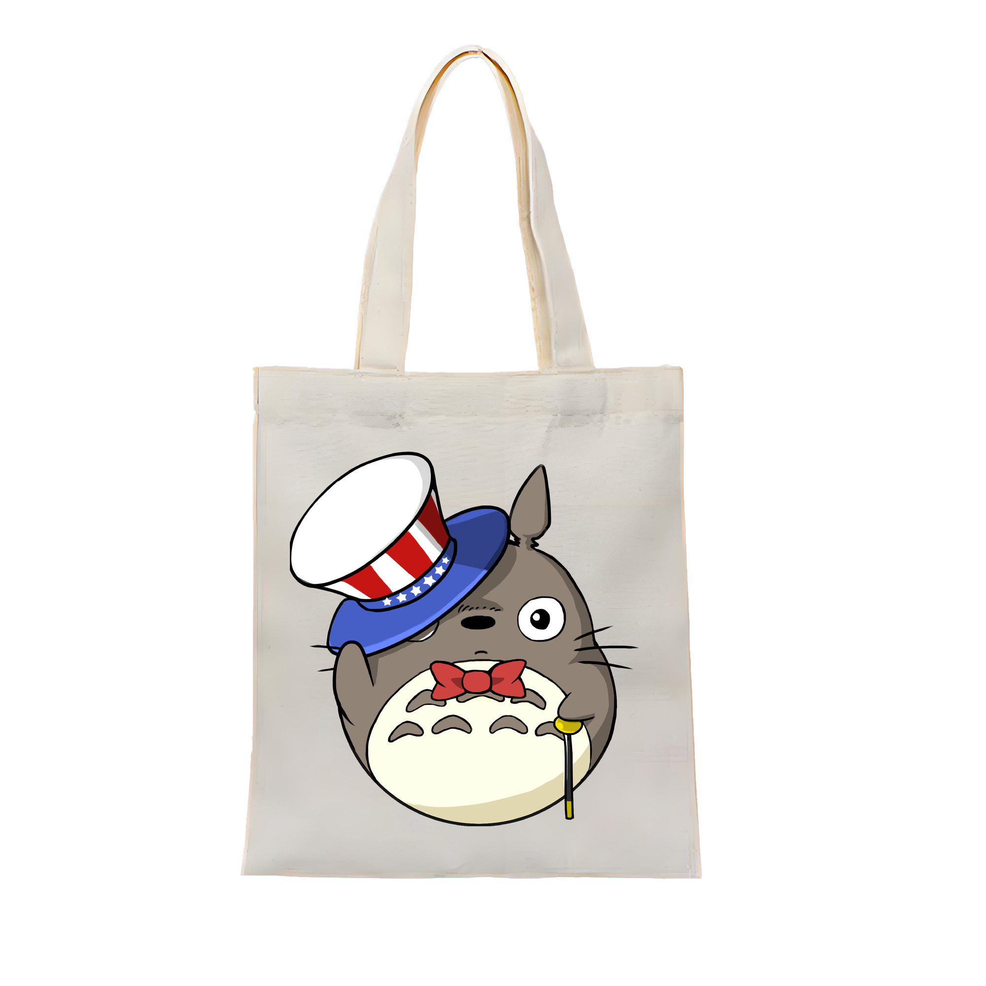 （画像用） となりのトトロ 草壁メイ 草壁サツキ My Neighbor Totoro Satsuki Kusakabe Mei Kusakabe 縦型キャンバス生地手提げバッグ　トートバッグ
