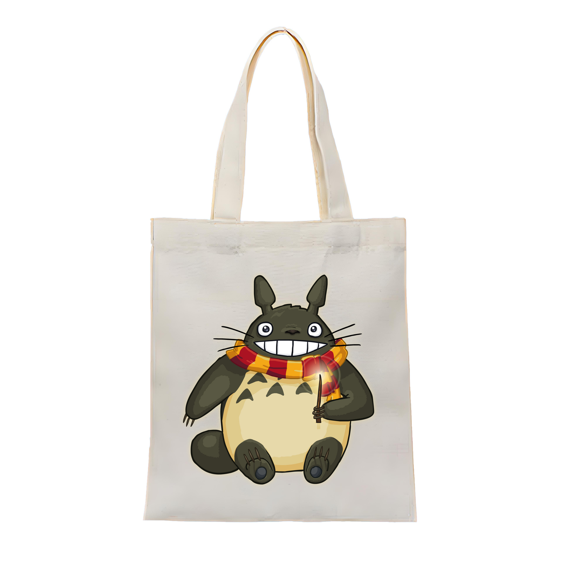 （画像用） となりのトトロ 草壁メイ 草壁サツキ My Neighbor Totoro Satsuki Kusakabe Mei Kusakabe 縦型キャンバス生地手提げバッグ　トートバッグ