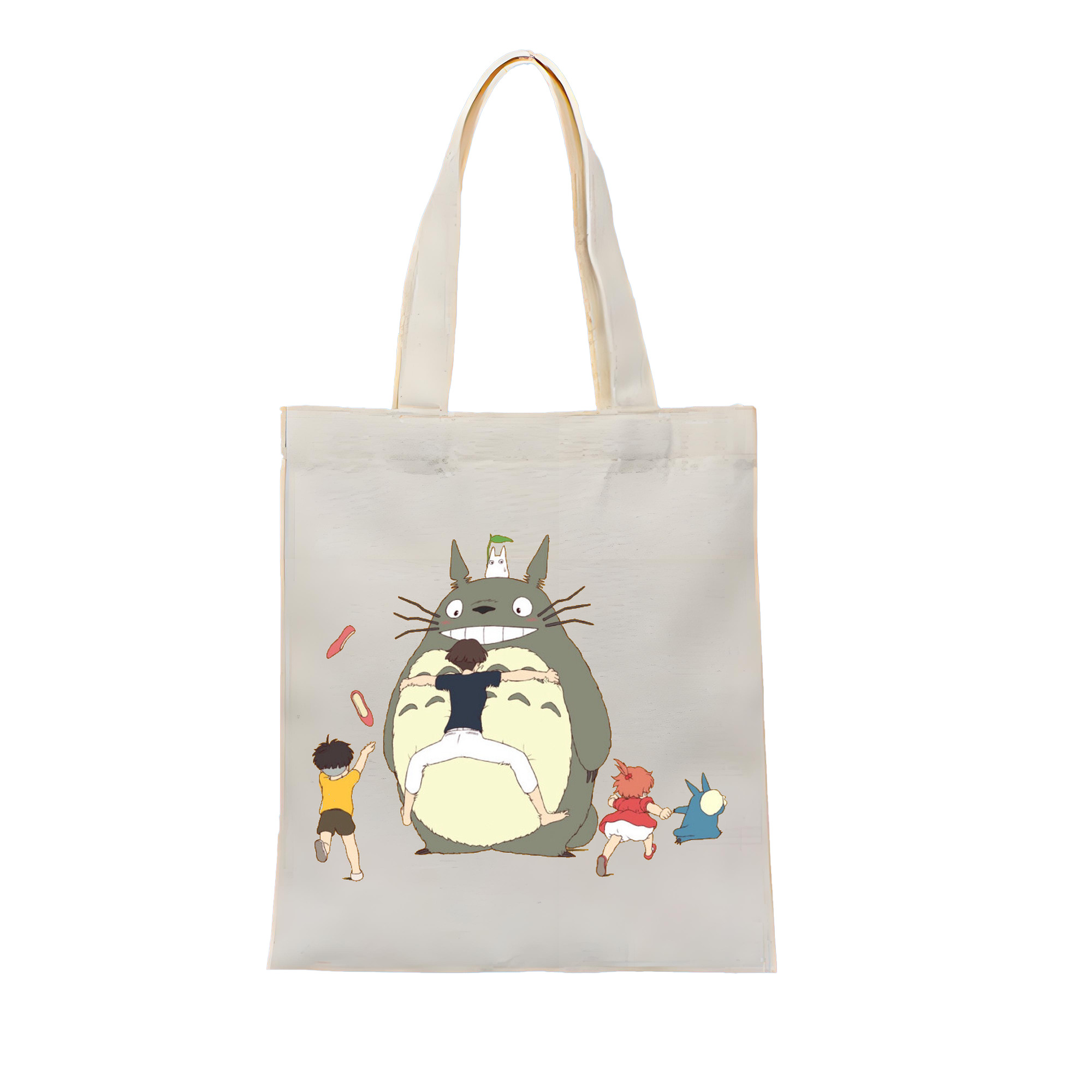 （画像用） となりのトトロ 草壁メイ 草壁サツキ My Neighbor Totoro Satsuki Kusakabe Mei Kusakabe 縦型キャンバス生地手提げバッグ　トートバッグ