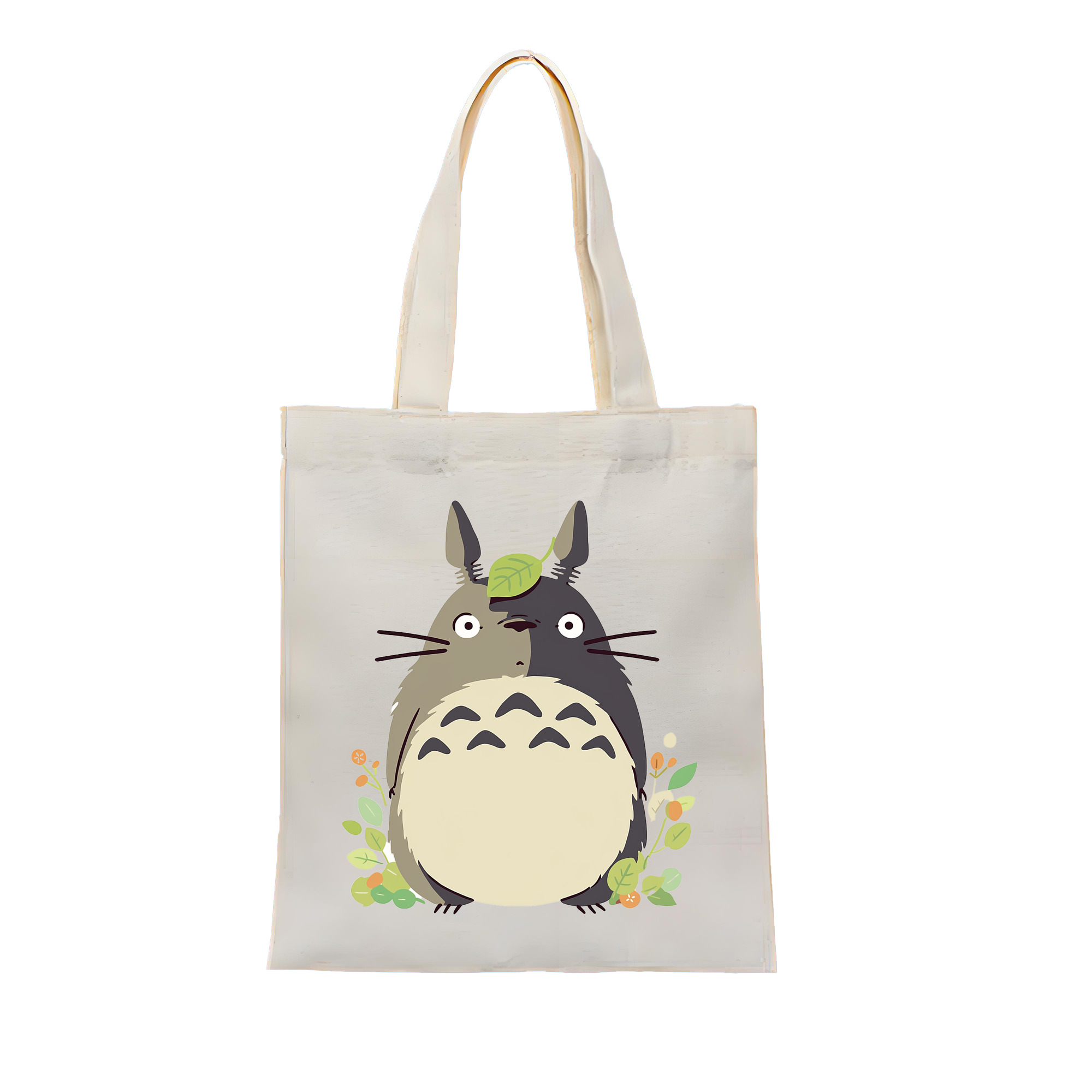 （画像用） となりのトトロ 草壁メイ 草壁サツキ My Neighbor Totoro Satsuki Kusakabe Mei Kusakabe 縦型キャンバス生地手提げバッグ　トートバッグ