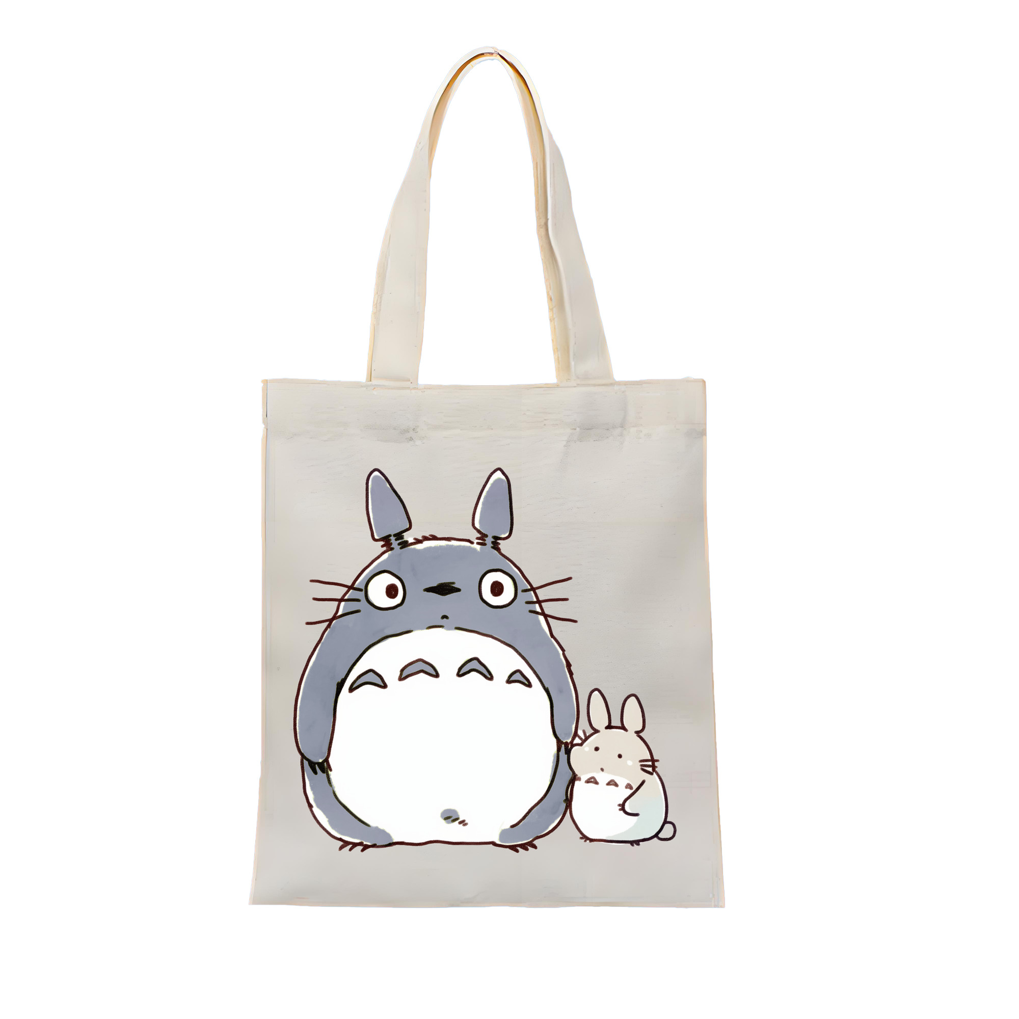 （画像用） となりのトトロ 草壁メイ 草壁サツキ My Neighbor Totoro Satsuki Kusakabe Mei Kusakabe 縦型キャンバス生地手提げバッグ　トートバッグ