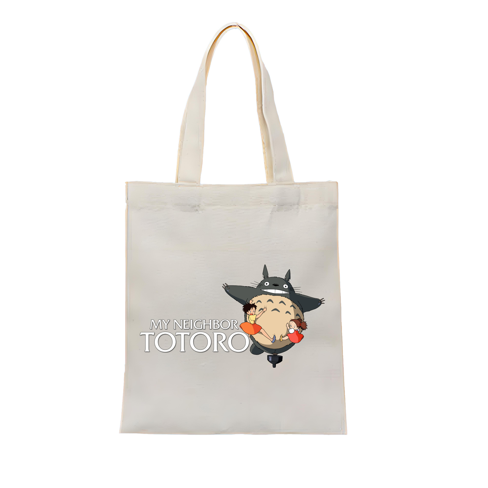 （画像用） となりのトトロ 草壁メイ 草壁サツキ My Neighbor Totoro Satsuki Kusakabe Mei Kusakabe 縦型キャンバス生地手提げバッグ　トートバッグ