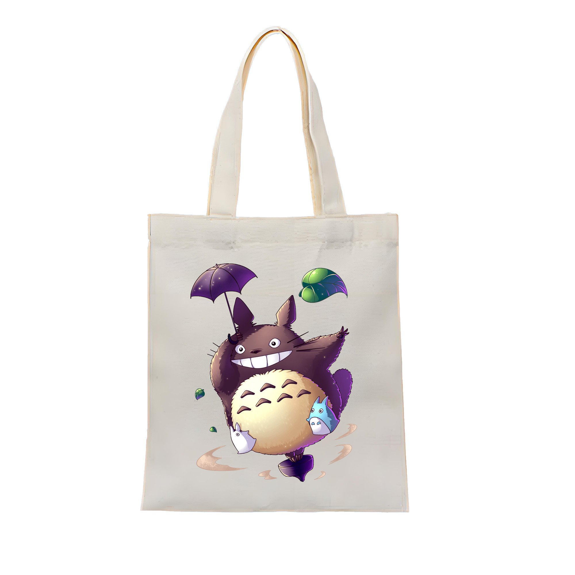 （画像用） となりのトトロ 草壁メイ 草壁サツキ My Neighbor Totoro Satsuki Kusakabe Mei Kusakabe 縦型キャンバス生地手提げバッグ　トートバッグ