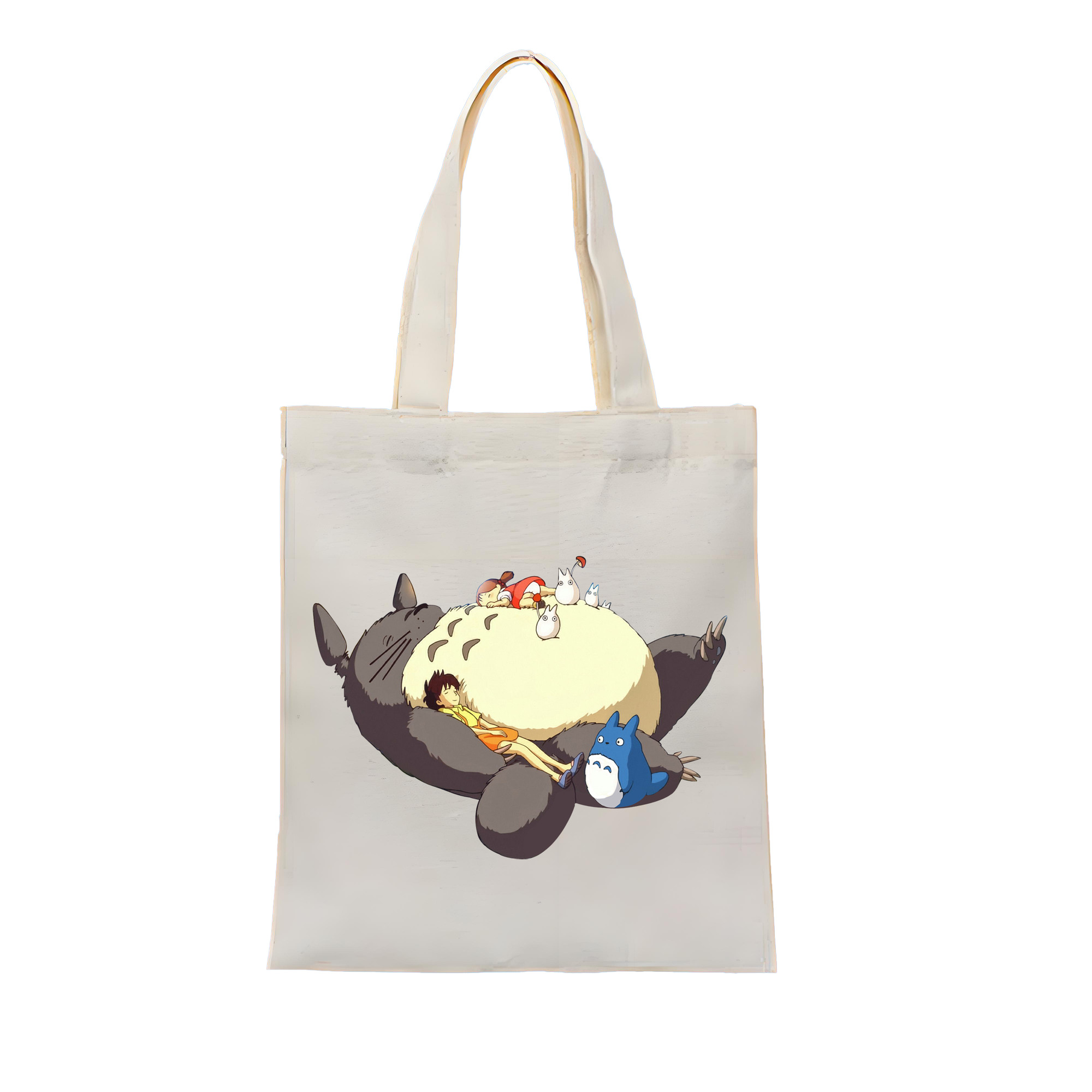 （画像用） となりのトトロ 草壁メイ 草壁サツキ My Neighbor Totoro Satsuki Kusakabe Mei Kusakabe 縦型キャンバス生地手提げバッグ　トートバッグ