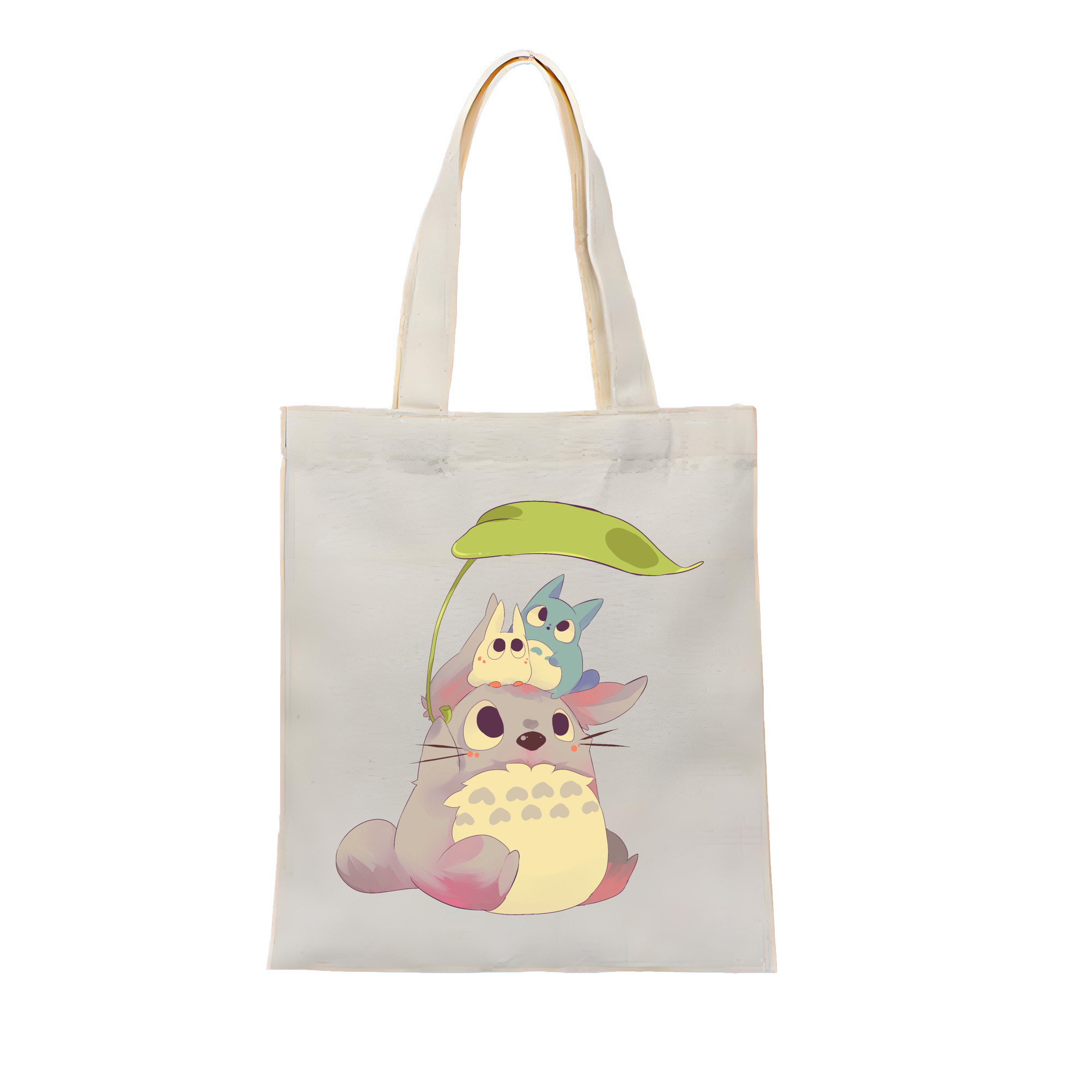 （画像用） となりのトトロ 草壁メイ 草壁サツキ My Neighbor Totoro Satsuki Kusakabe Mei Kusakabe 縦型キャンバス生地手提げバッグ　トートバッグ
