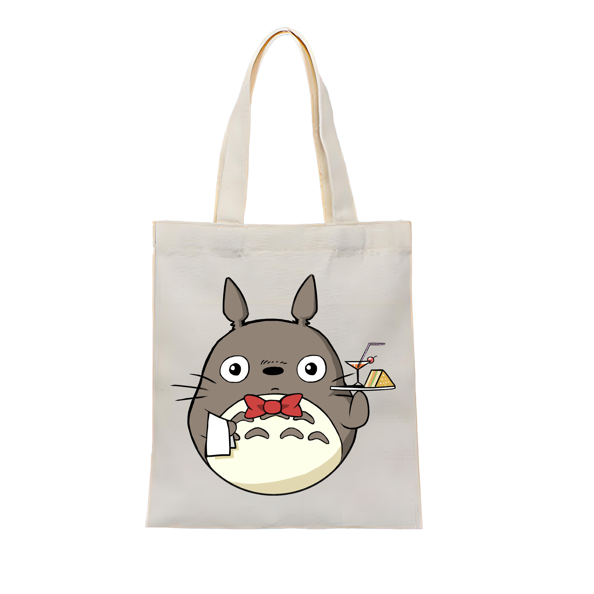 （画像用） となりのトトロ 草壁メイ 草壁サツキ My Neighbor Totoro Satsuki Kusakabe Mei Kusakabe 縦型キャンバス生地手提げバッグ　トートバッグ