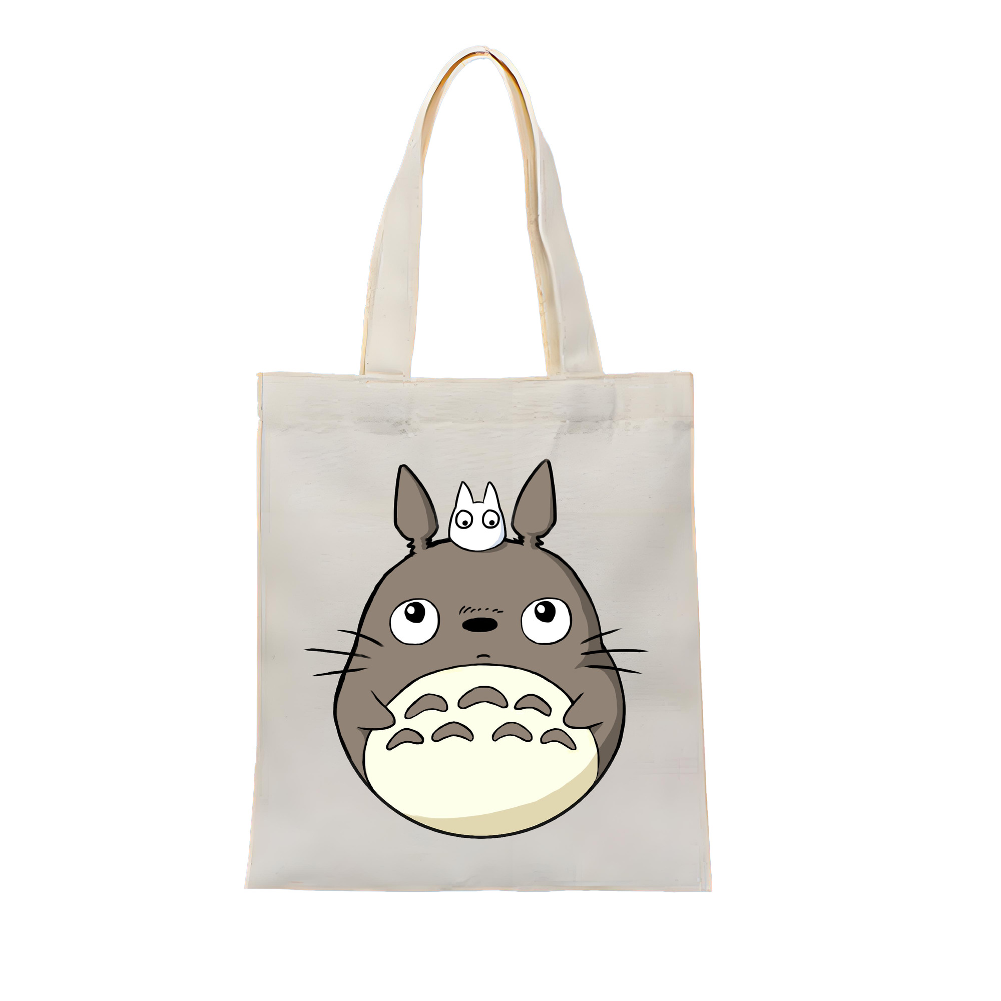 （画像用） となりのトトロ 草壁メイ 草壁サツキ My Neighbor Totoro Satsuki Kusakabe Mei Kusakabe 縦型キャンバス生地手提げバッグ　トートバッグ