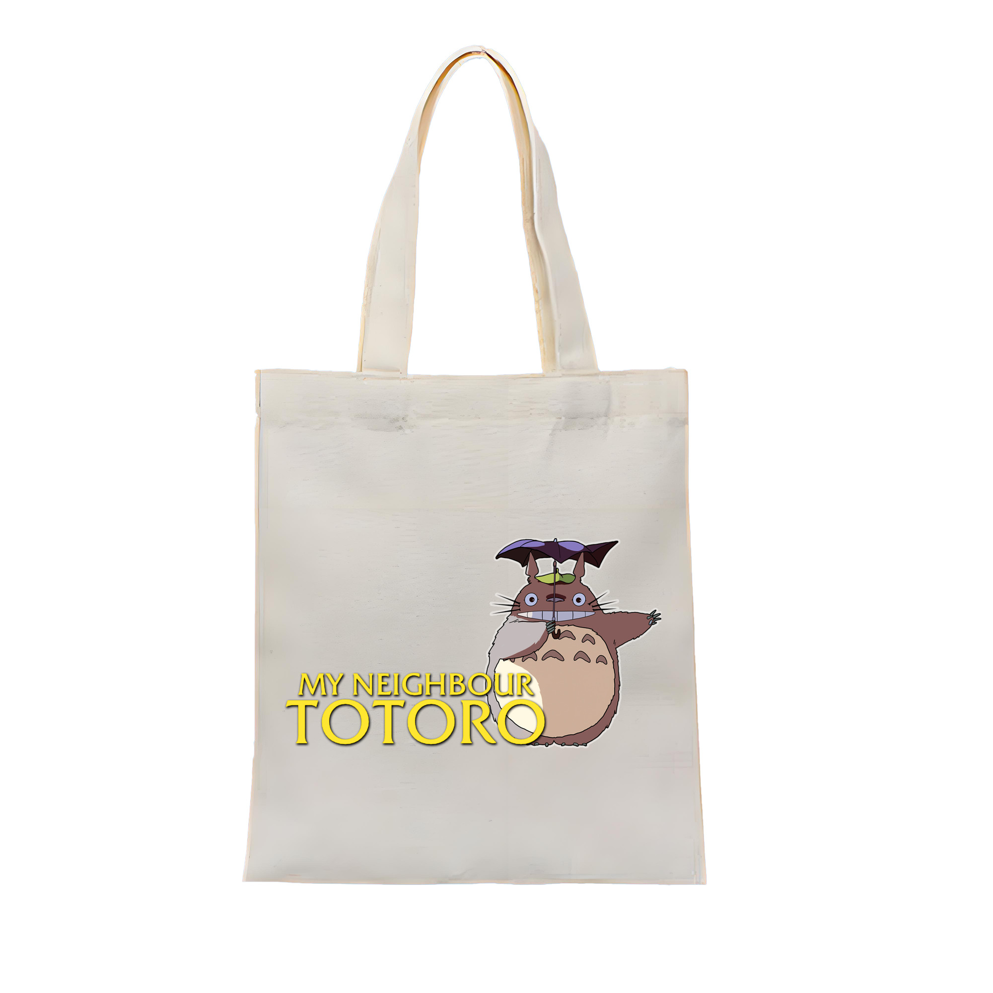 （画像用） となりのトトロ 草壁メイ 草壁サツキ My Neighbor Totoro Satsuki Kusakabe Mei Kusakabe 縦型キャンバス生地手提げバッグ　トートバッグ