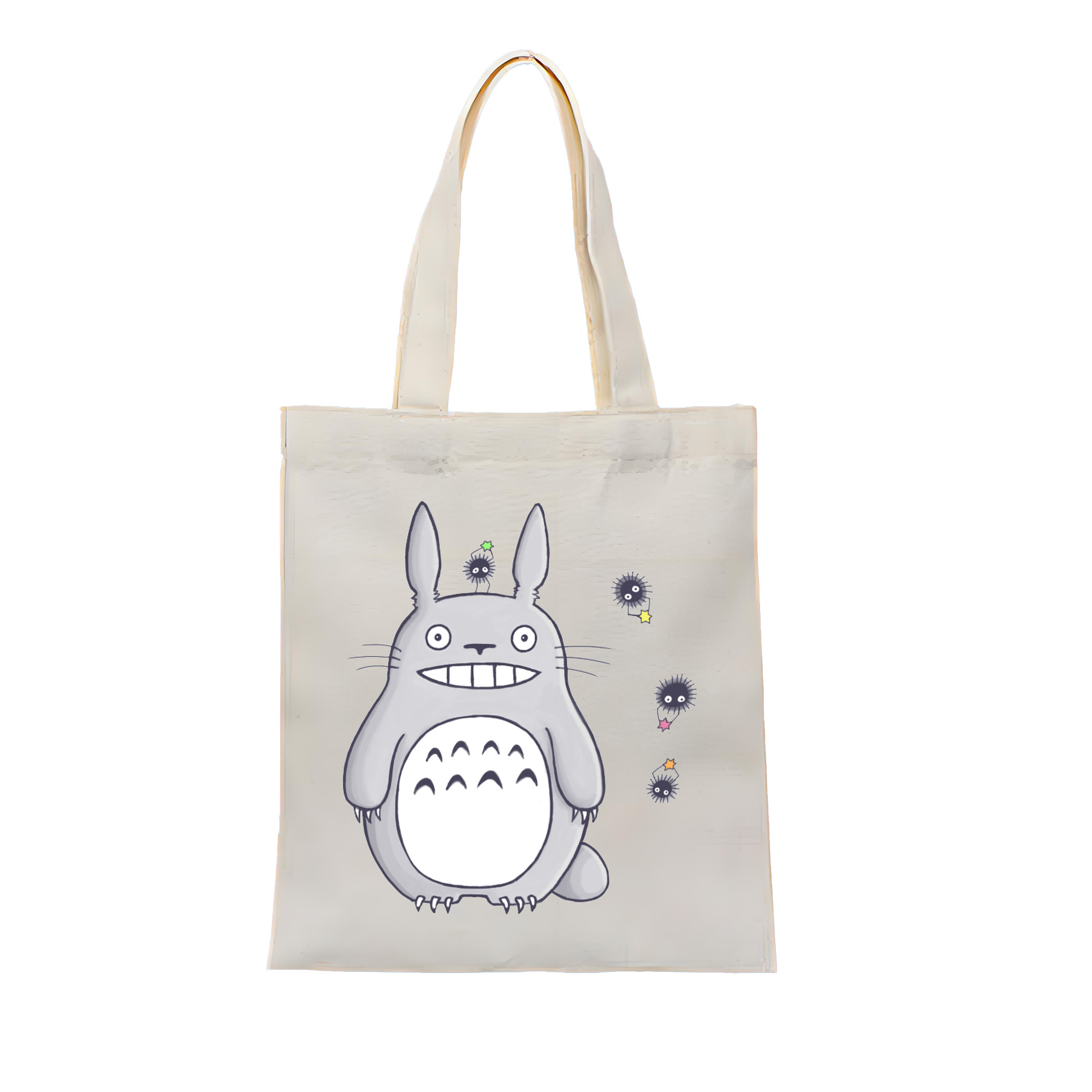 （画像用） となりのトトロ 草壁メイ 草壁サツキ My Neighbor Totoro Satsuki Kusakabe Mei Kusakabe 縦型キャンバス生地手提げバッグ　トートバッグ
