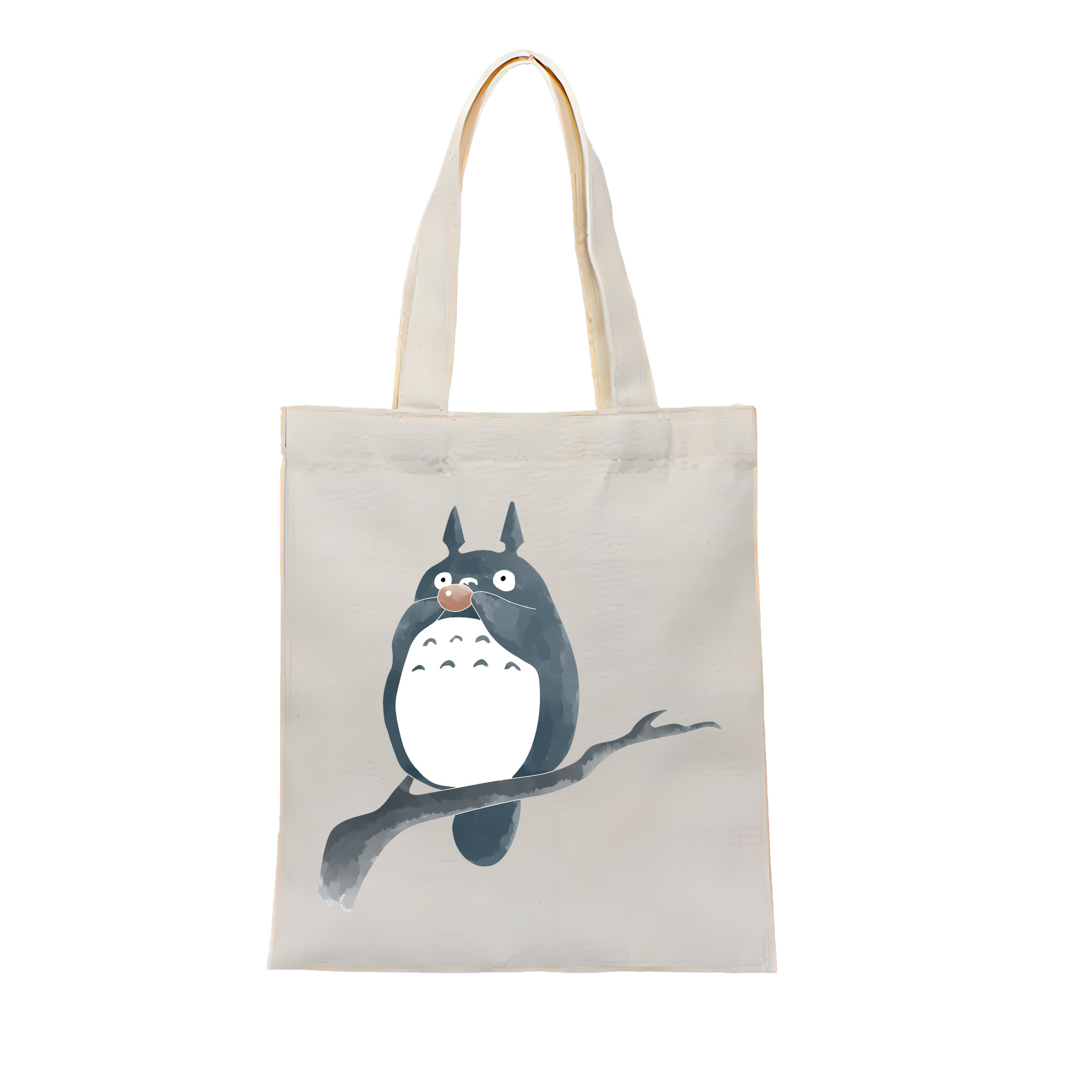 （画像用） となりのトトロ 草壁メイ 草壁サツキ My Neighbor Totoro Satsuki Kusakabe Mei Kusakabe 縦型キャンバス生地手提げバッグ　トートバッグ