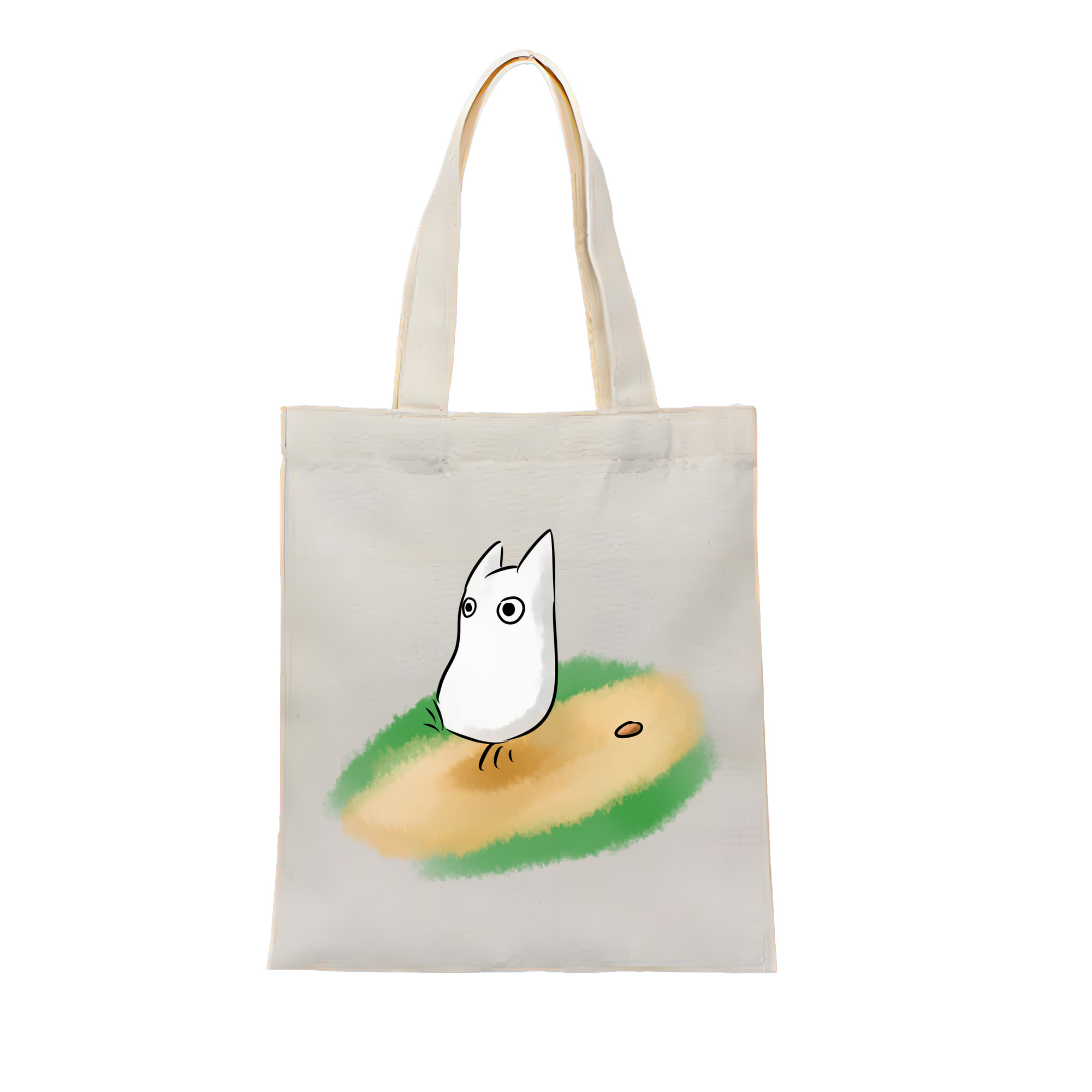 （画像用） となりのトトロ 草壁メイ 草壁サツキ My Neighbor Totoro Satsuki Kusakabe Mei Kusakabe 縦型キャンバス生地手提げバッグ　トートバッグ