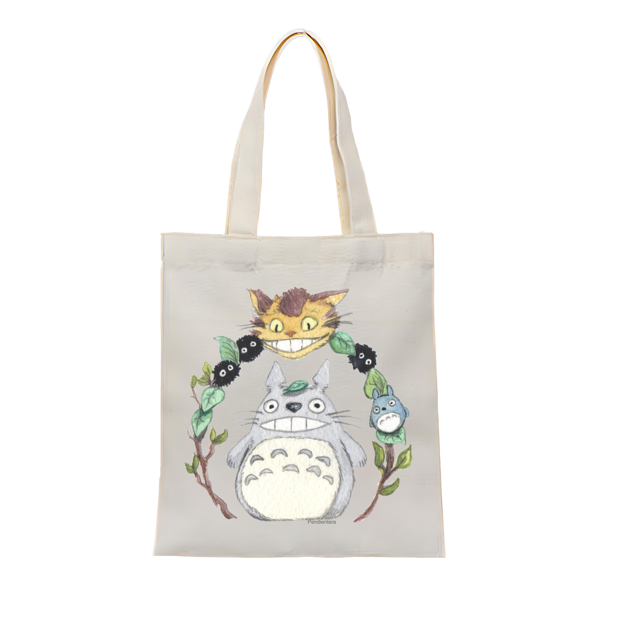 （画像用） となりのトトロ 草壁メイ 草壁サツキ My Neighbor Totoro Satsuki Kusakabe Mei Kusakabe 縦型キャンバス生地手提げバッグ　トートバッグ