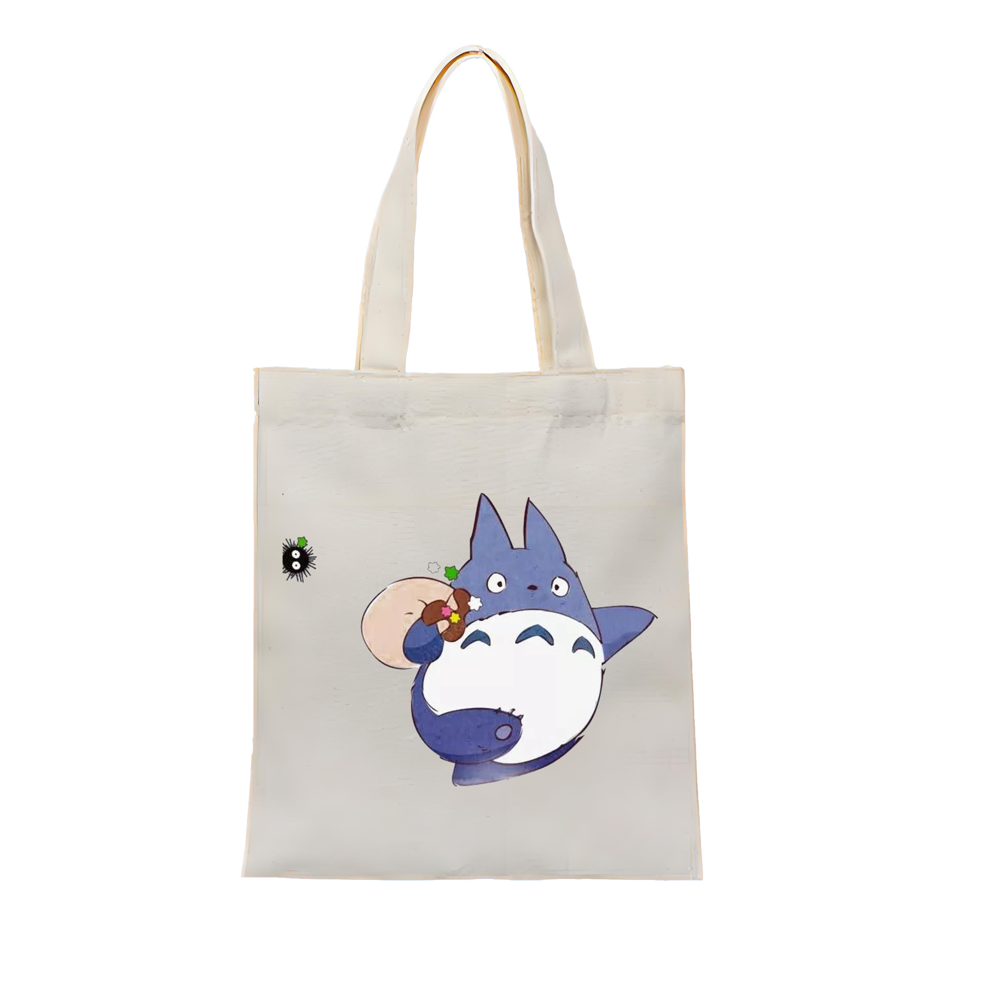 （画像用） となりのトトロ 草壁メイ 草壁サツキ My Neighbor Totoro Satsuki Kusakabe Mei Kusakabe 縦型キャンバス生地手提げバッグ　トートバッグ