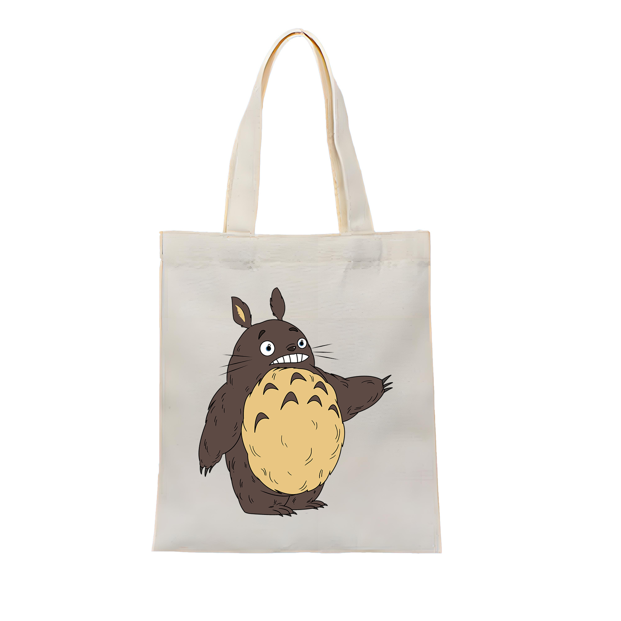 （画像用） となりのトトロ 草壁メイ 草壁サツキ My Neighbor Totoro Satsuki Kusakabe Mei Kusakabe 縦型キャンバス生地手提げバッグ　トートバッグ