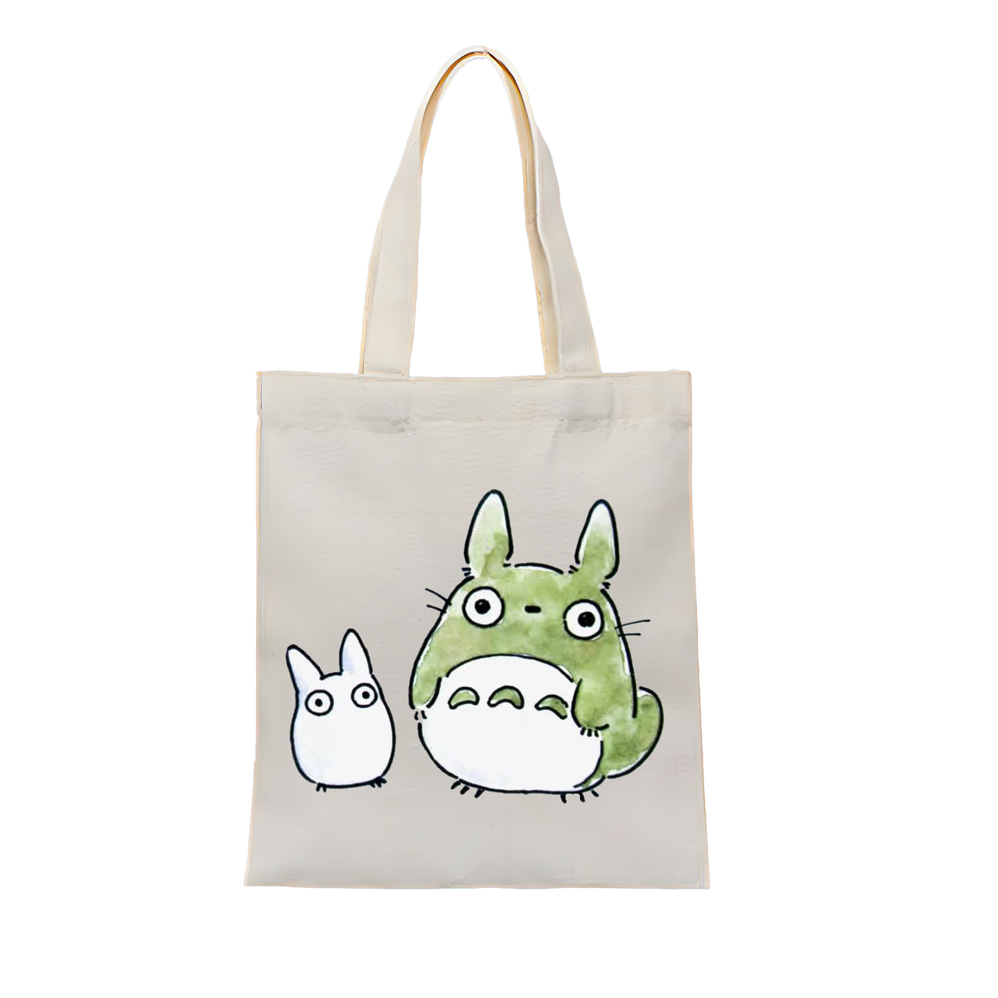 （画像用） となりのトトロ 草壁メイ 草壁サツキ My Neighbor Totoro Satsuki Kusakabe Mei Kusakabe 縦型キャンバス生地手提げバッグ　トートバッグ