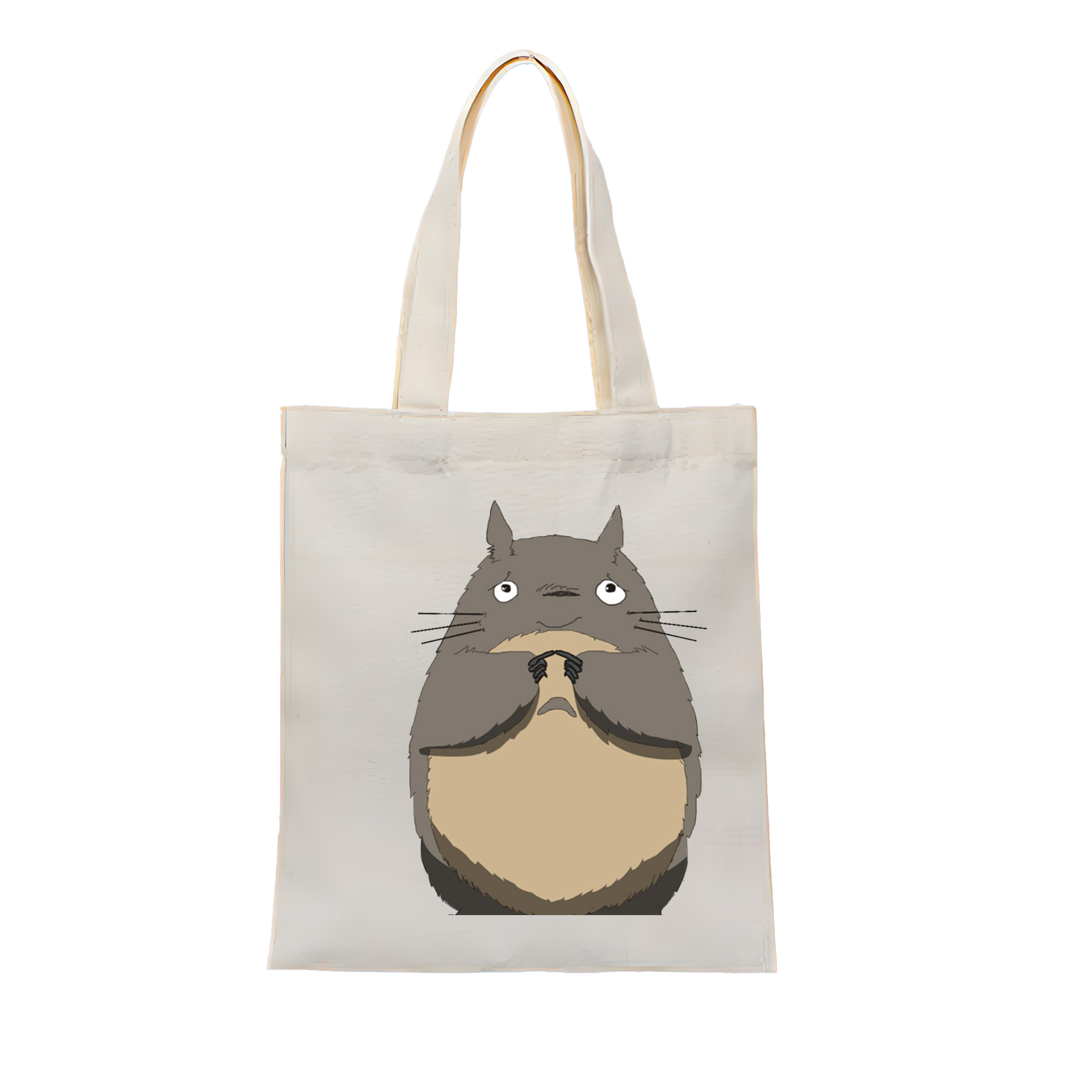 （画像用） となりのトトロ 草壁メイ 草壁サツキ My Neighbor Totoro Satsuki Kusakabe Mei Kusakabe 縦型キャンバス生地手提げバッグ　トートバッグ