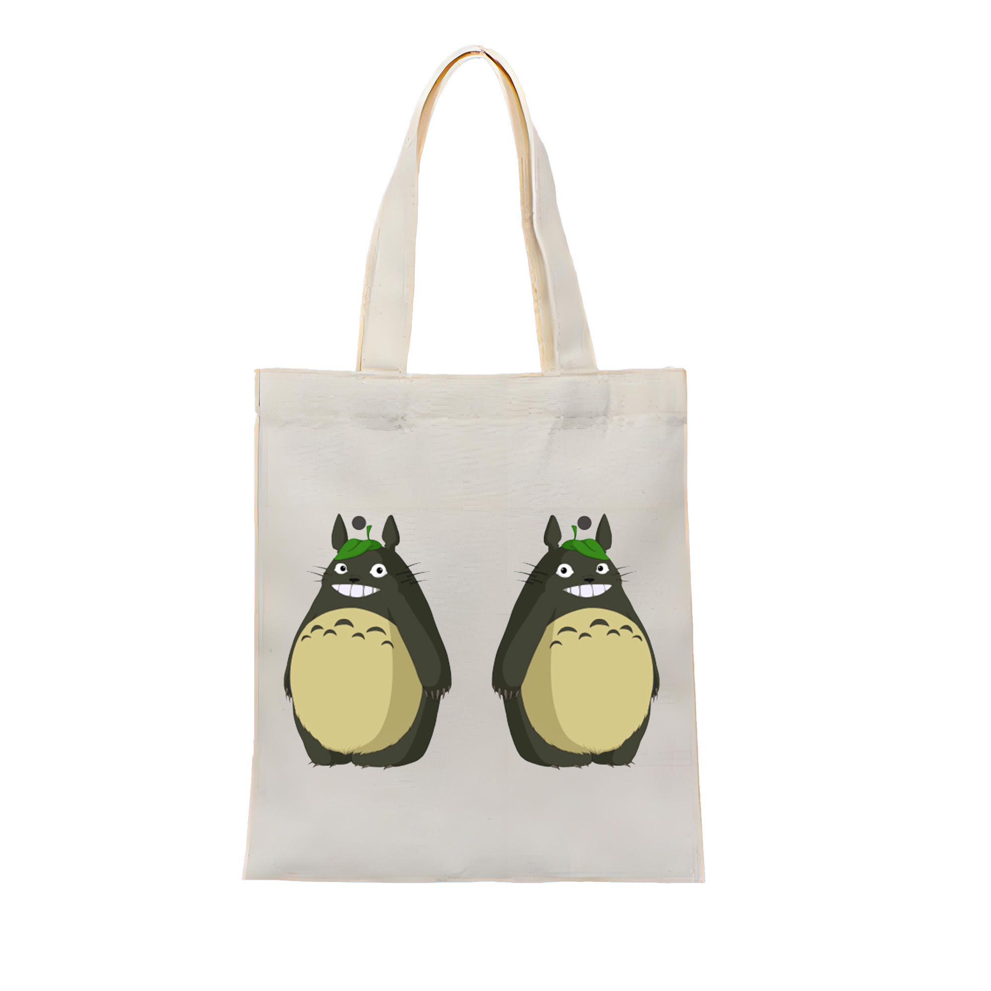 （画像用） となりのトトロ 草壁メイ 草壁サツキ My Neighbor Totoro Satsuki Kusakabe Mei Kusakabe 縦型キャンバス生地手提げバッグ　トートバッグ