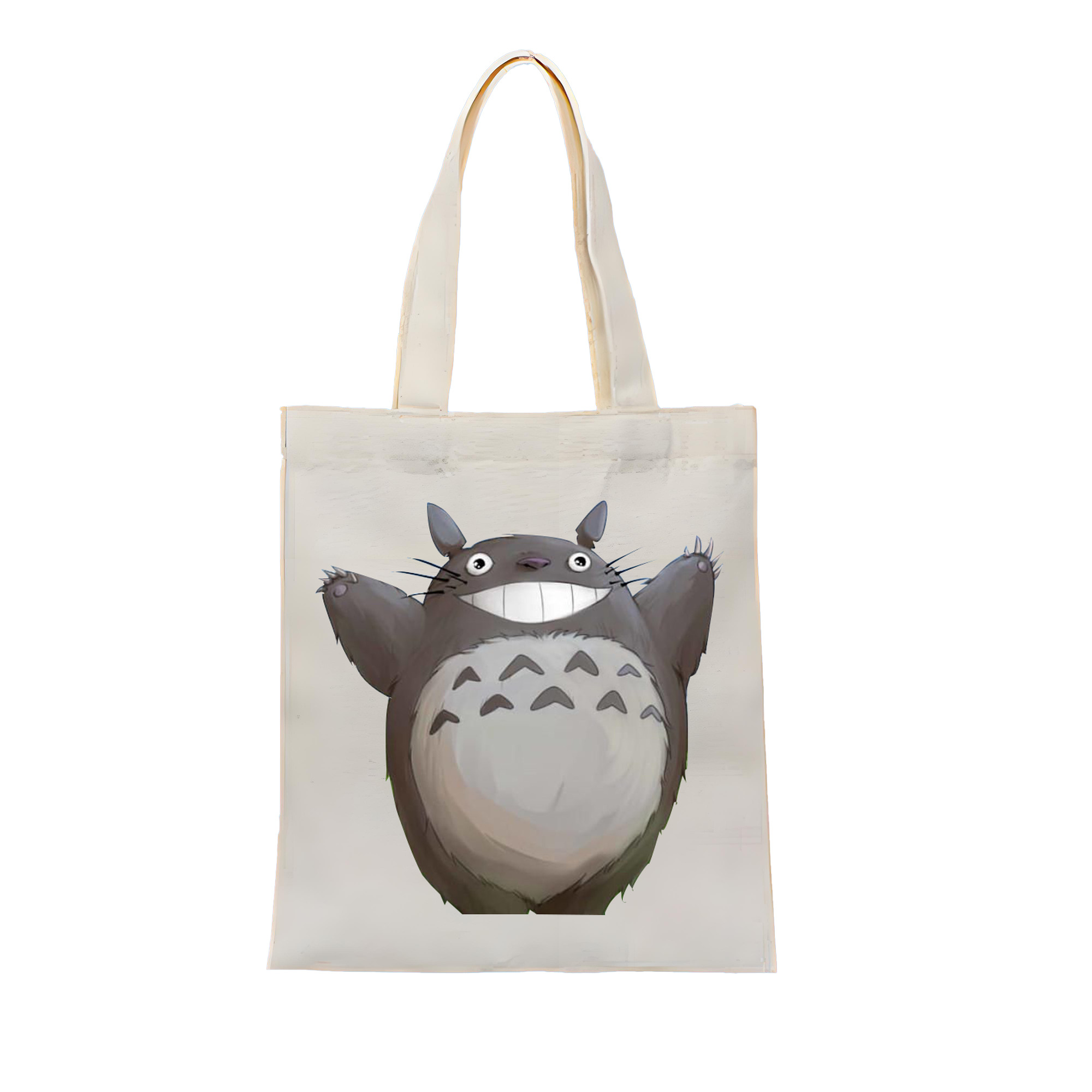 （画像用） となりのトトロ 草壁メイ 草壁サツキ My Neighbor Totoro Satsuki Kusakabe Mei Kusakabe 縦型キャンバス生地手提げバッグ　トートバッグ