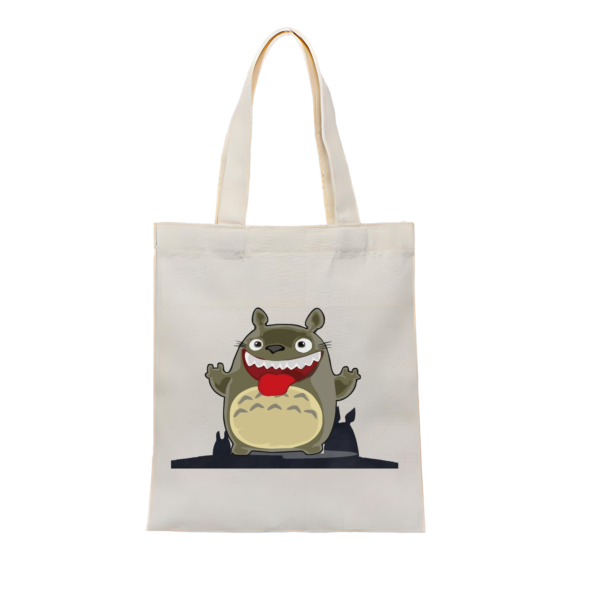 （画像用） となりのトトロ 草壁メイ 草壁サツキ My Neighbor Totoro Satsuki Kusakabe Mei Kusakabe 縦型キャンバス生地手提げバッグ　トートバッグ
