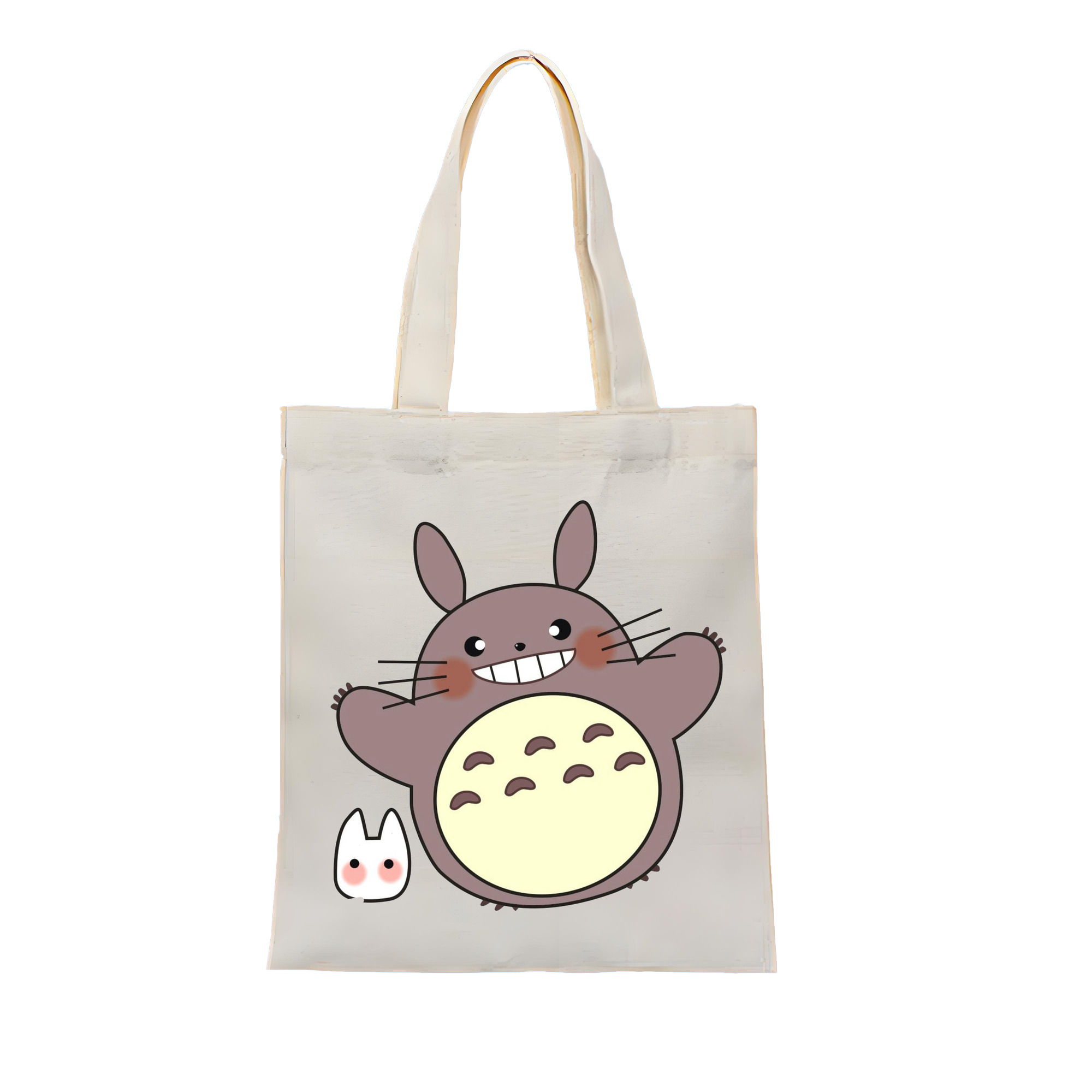 （画像用） となりのトトロ 草壁メイ 草壁サツキ My Neighbor Totoro Satsuki Kusakabe Mei Kusakabe 縦型キャンバス生地手提げバッグ　トートバッグ