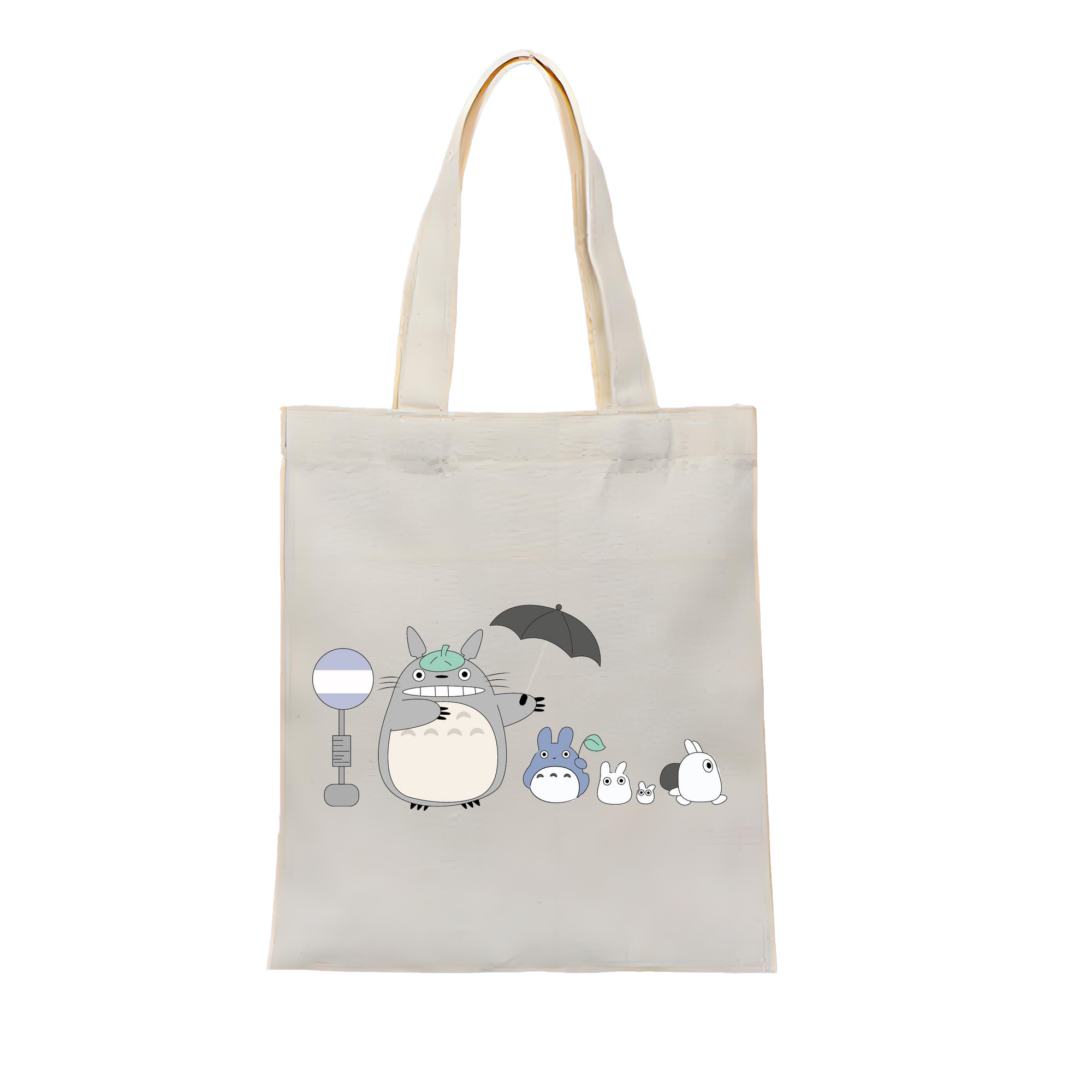 （画像用） となりのトトロ 草壁メイ 草壁サツキ My Neighbor Totoro Satsuki Kusakabe Mei Kusakabe 縦型キャンバス生地手提げバッグ　トートバッグ