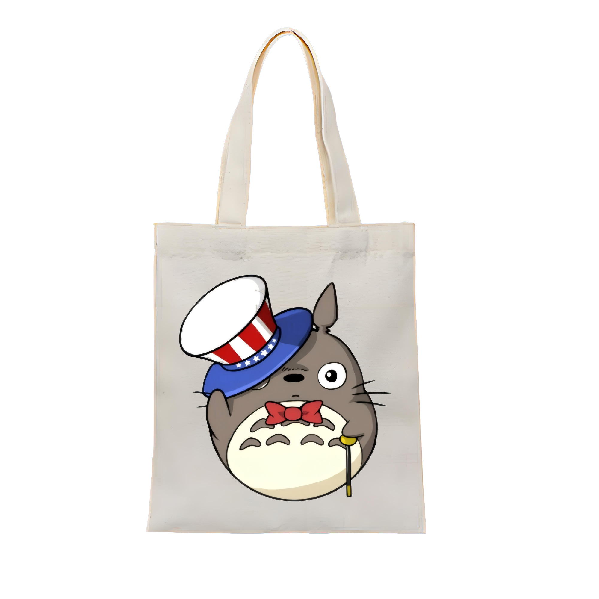 （画像用） となりのトトロ 草壁メイ 草壁サツキ My Neighbor Totoro Satsuki Kusakabe Mei Kusakabe 縦型キャンバス生地手提げバッグ　トートバッグ
