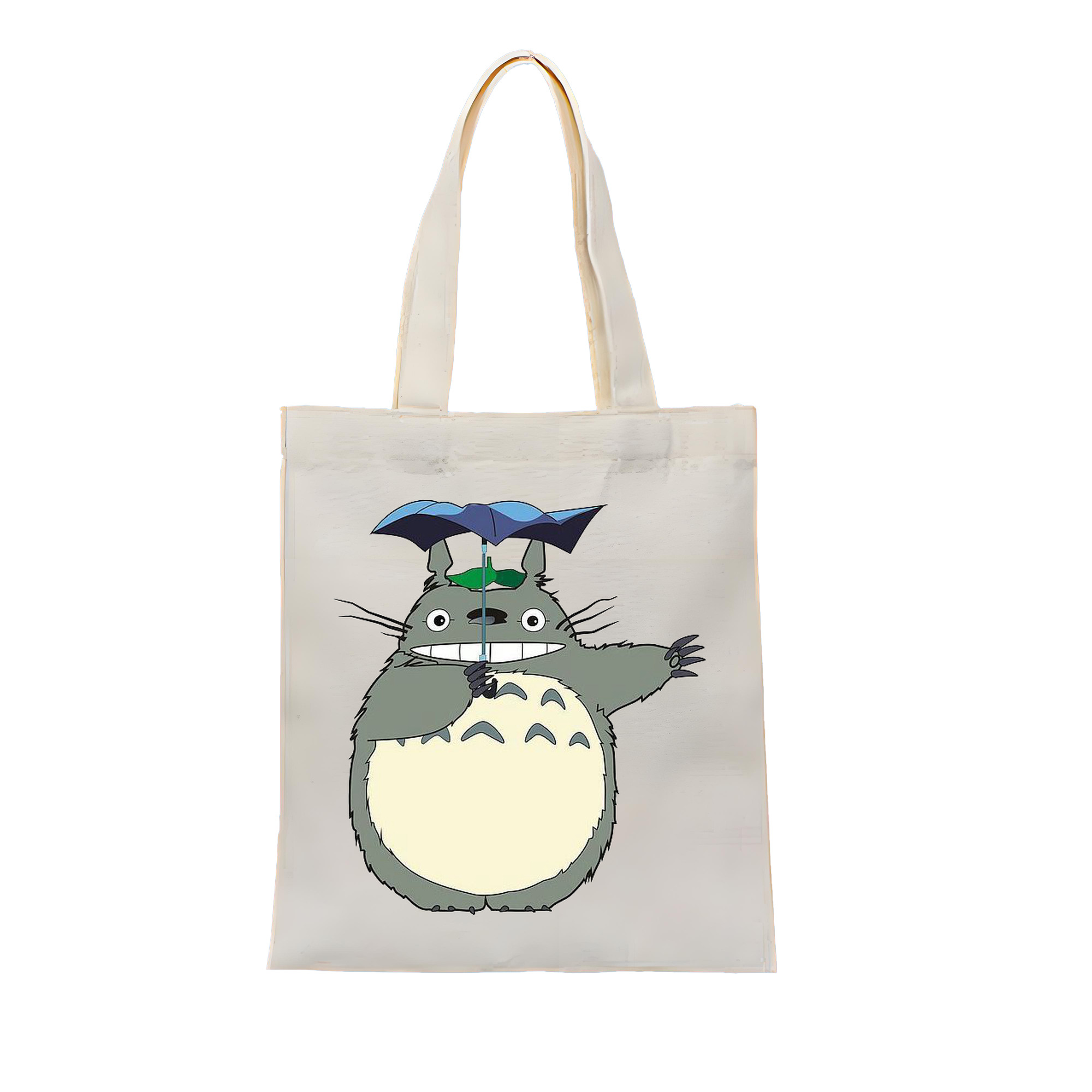 （画像用） となりのトトロ 草壁メイ 草壁サツキ My Neighbor Totoro Satsuki Kusakabe Mei Kusakabe 縦型キャンバス生地手提げバッグ　トートバッグ