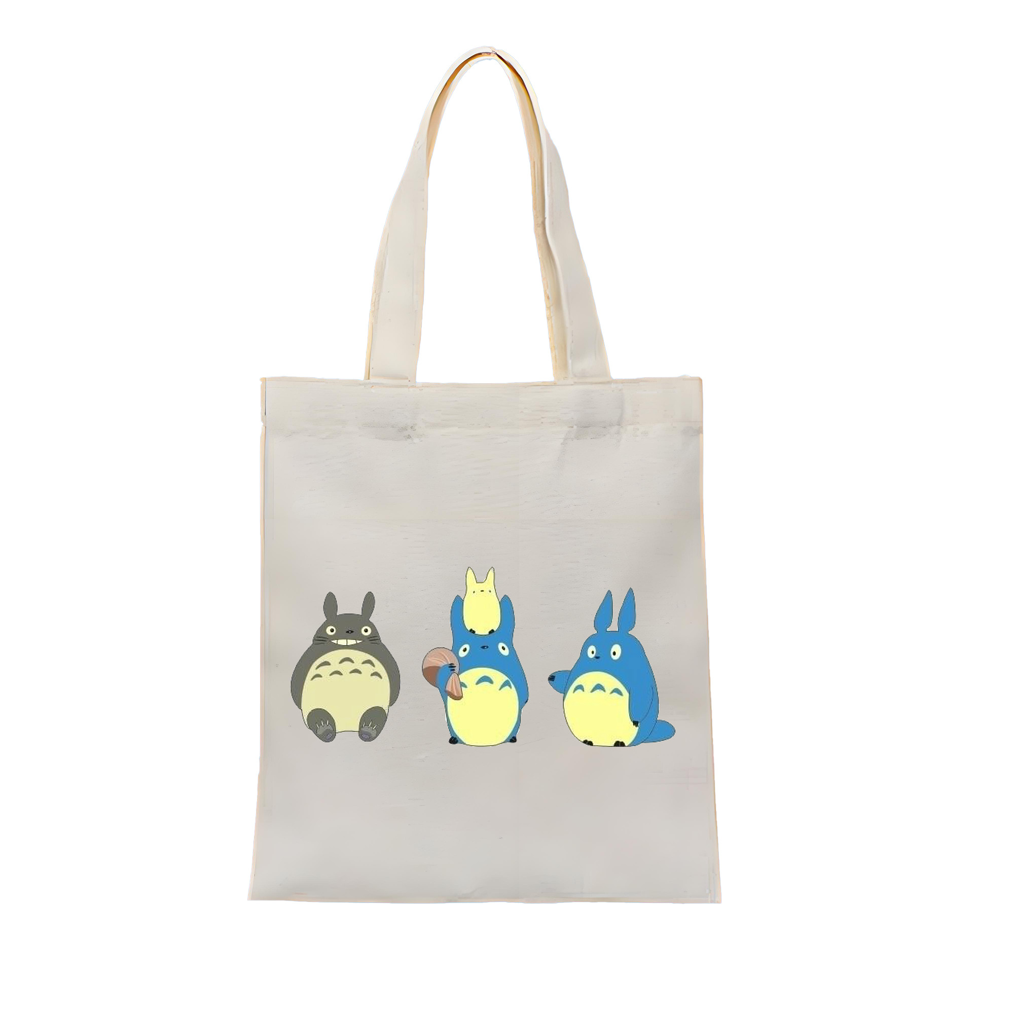 （画像用） となりのトトロ 草壁メイ 草壁サツキ My Neighbor Totoro Satsuki Kusakabe Mei Kusakabe 縦型キャンバス生地手提げバッグ　トートバッグ