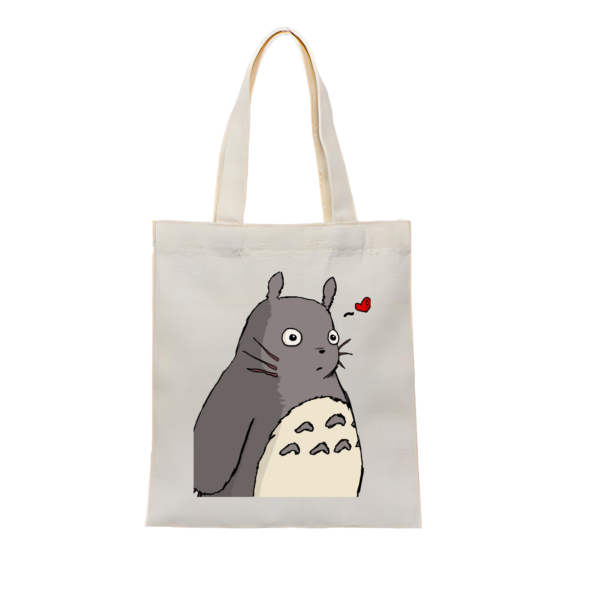 （画像用） となりのトトロ 草壁メイ 草壁サツキ My Neighbor Totoro Satsuki Kusakabe Mei Kusakabe 縦型キャンバス生地手提げバッグ　トートバッグ
