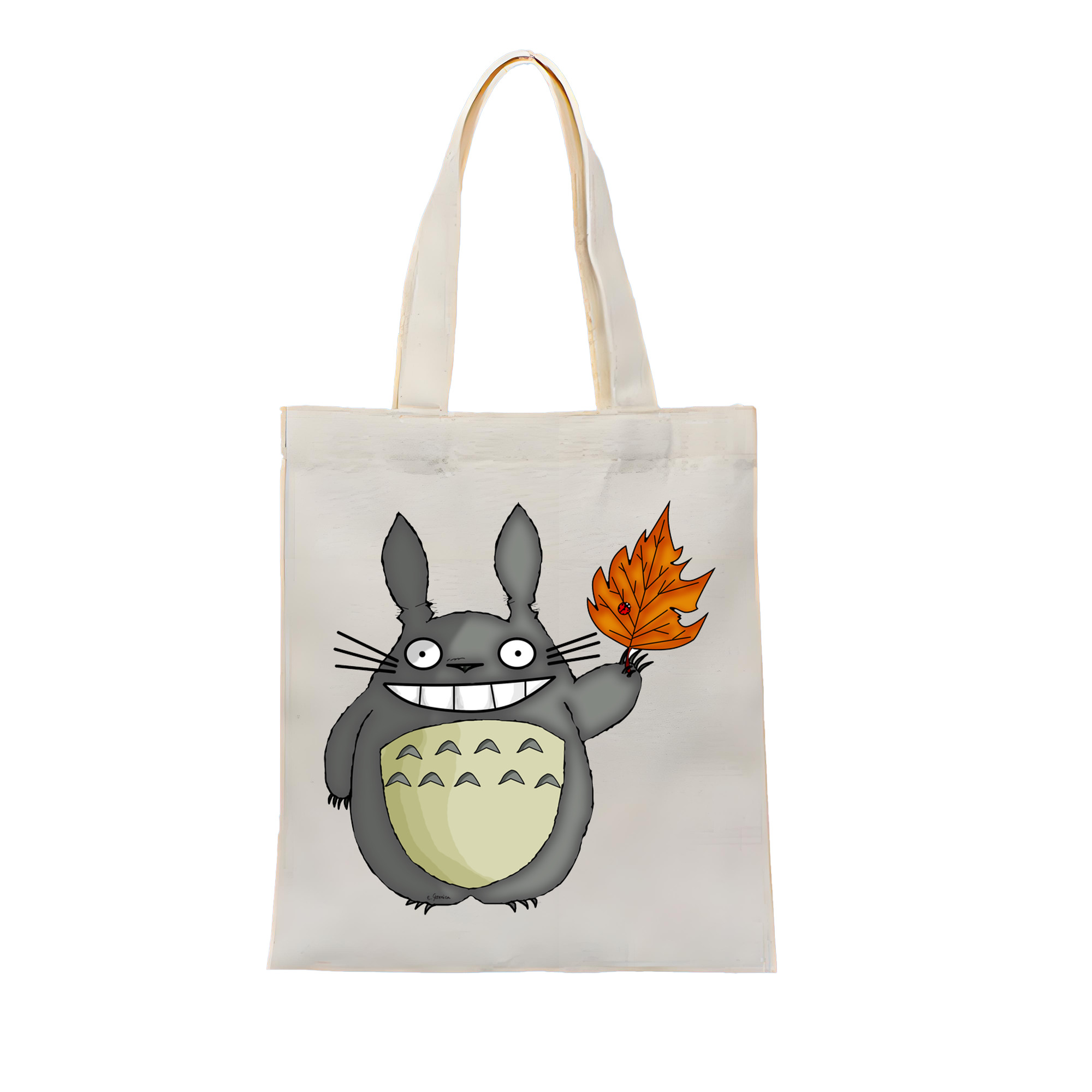 （画像用） となりのトトロ 草壁メイ 草壁サツキ My Neighbor Totoro Satsuki Kusakabe Mei Kusakabe 縦型キャンバス生地手提げバッグ　トートバッグ