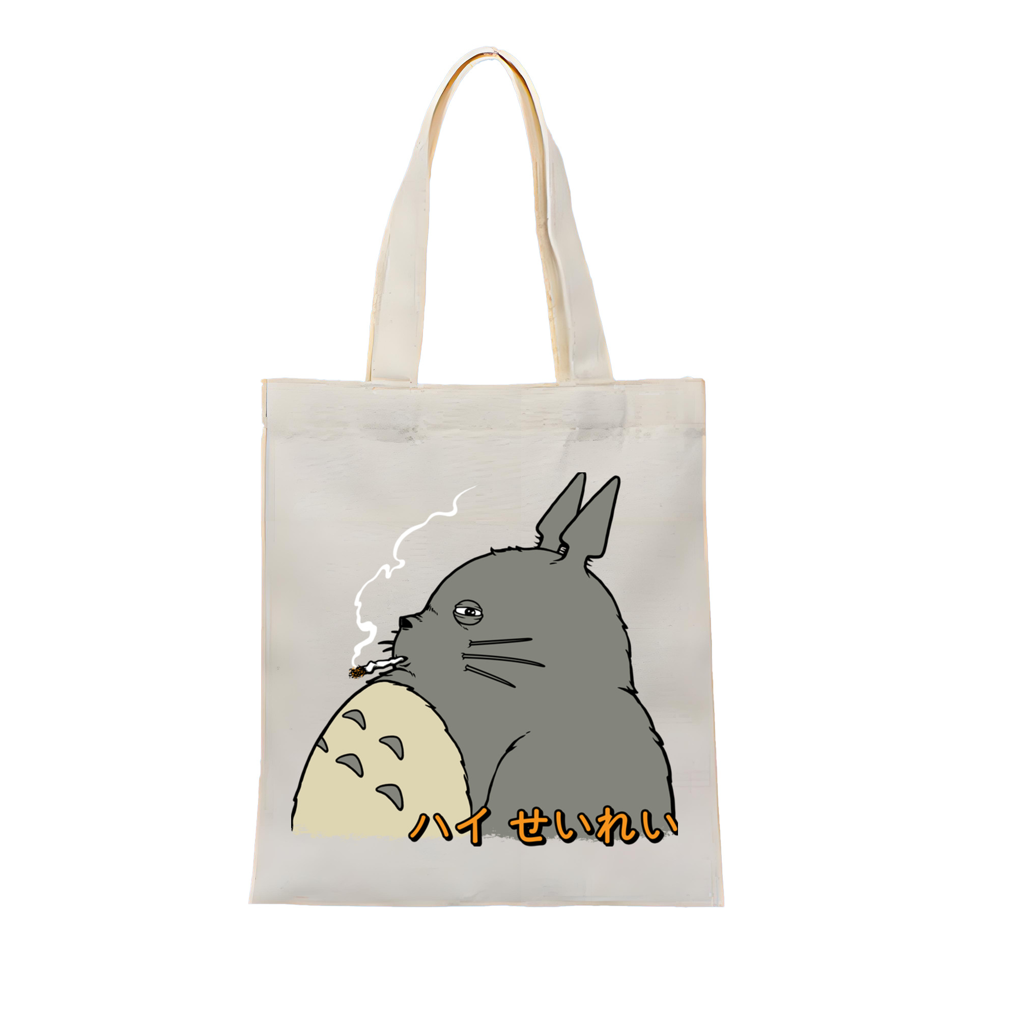 （画像用） となりのトトロ 草壁メイ 草壁サツキ My Neighbor Totoro Satsuki Kusakabe Mei Kusakabe 縦型キャンバス生地手提げバッグ　トートバッグ