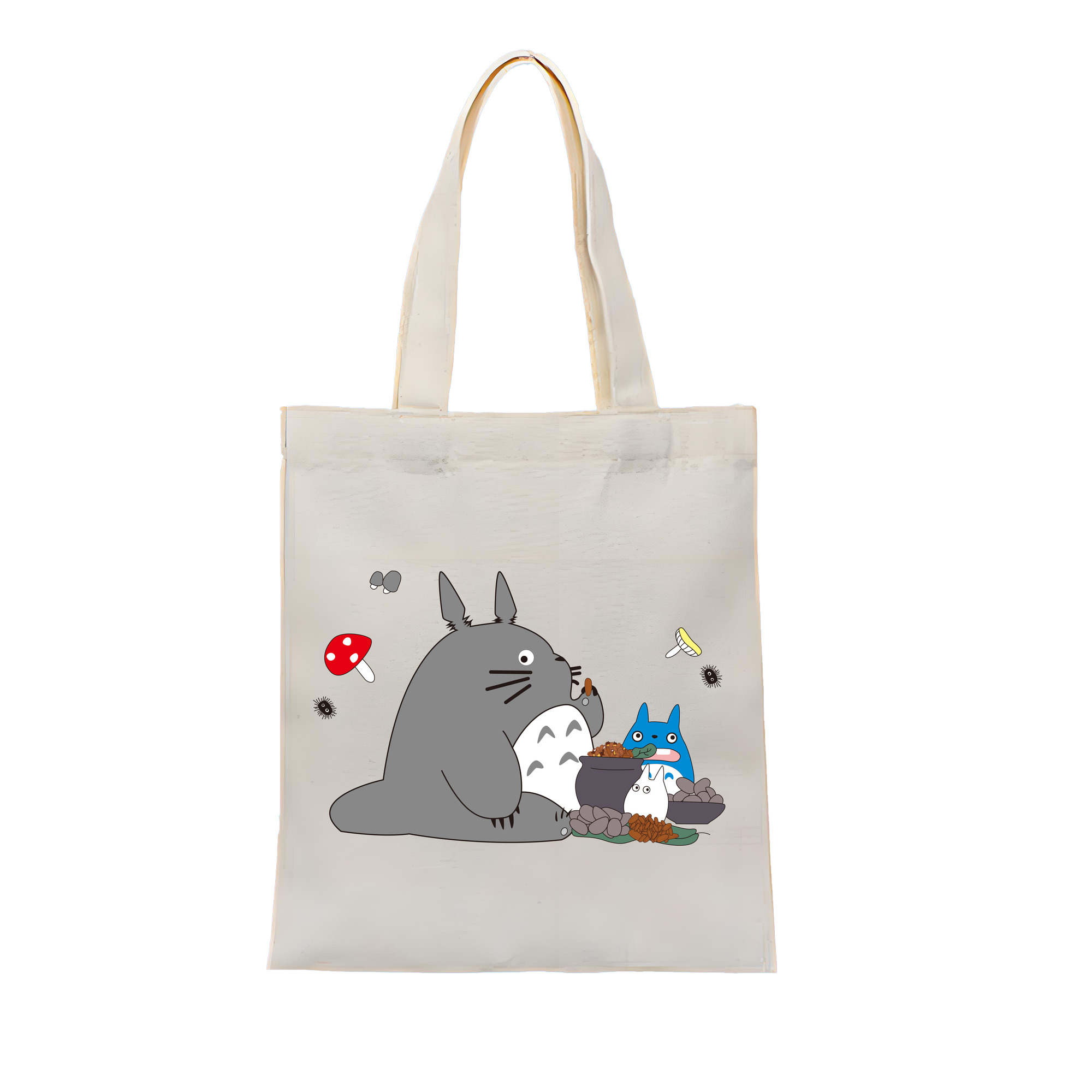 （画像用） となりのトトロ 草壁メイ 草壁サツキ My Neighbor Totoro Satsuki Kusakabe Mei Kusakabe 縦型キャンバス生地手提げバッグ　トートバッグ