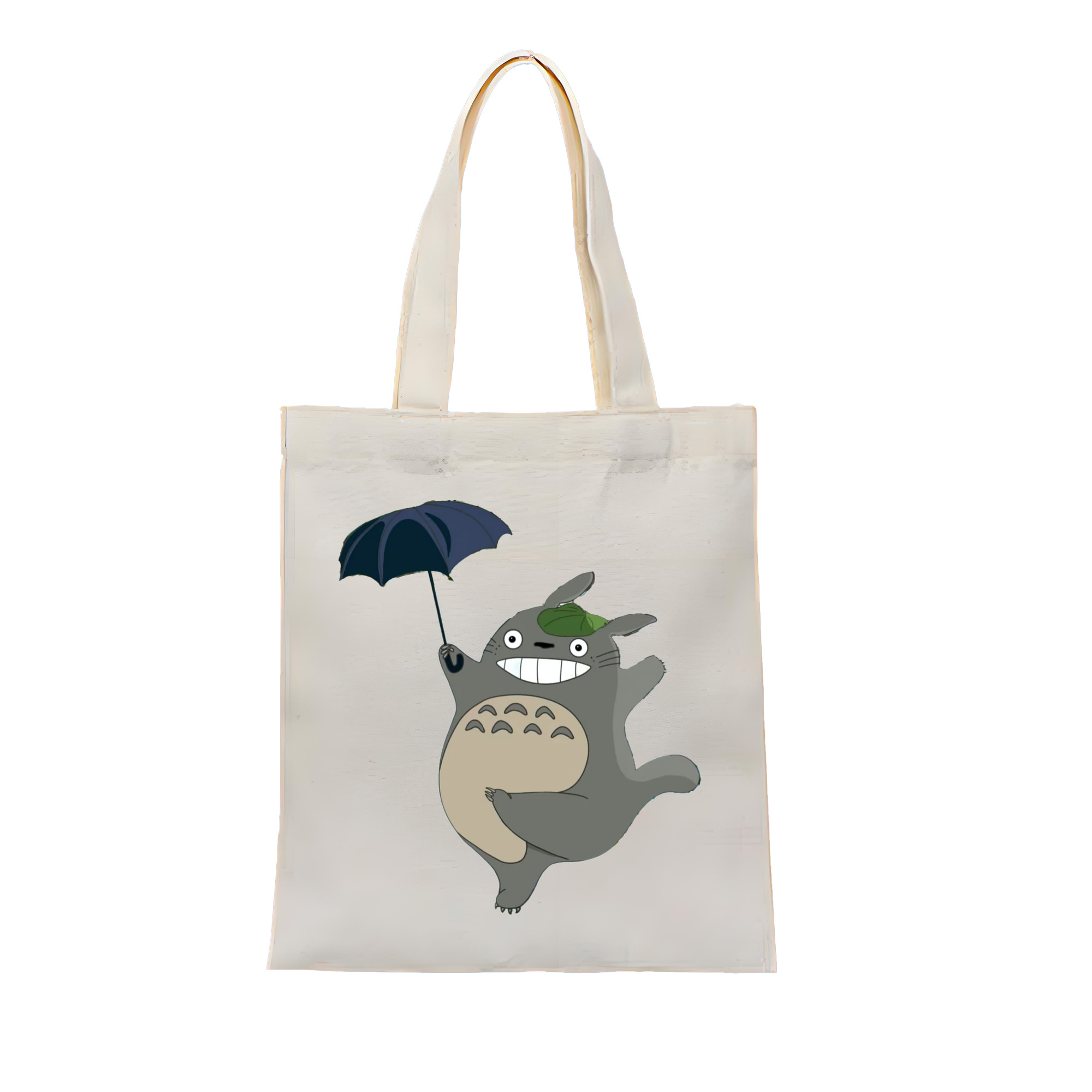 （画像用） となりのトトロ 草壁メイ 草壁サツキ My Neighbor Totoro Satsuki Kusakabe Mei Kusakabe 縦型キャンバス生地手提げバッグ　トートバッグ