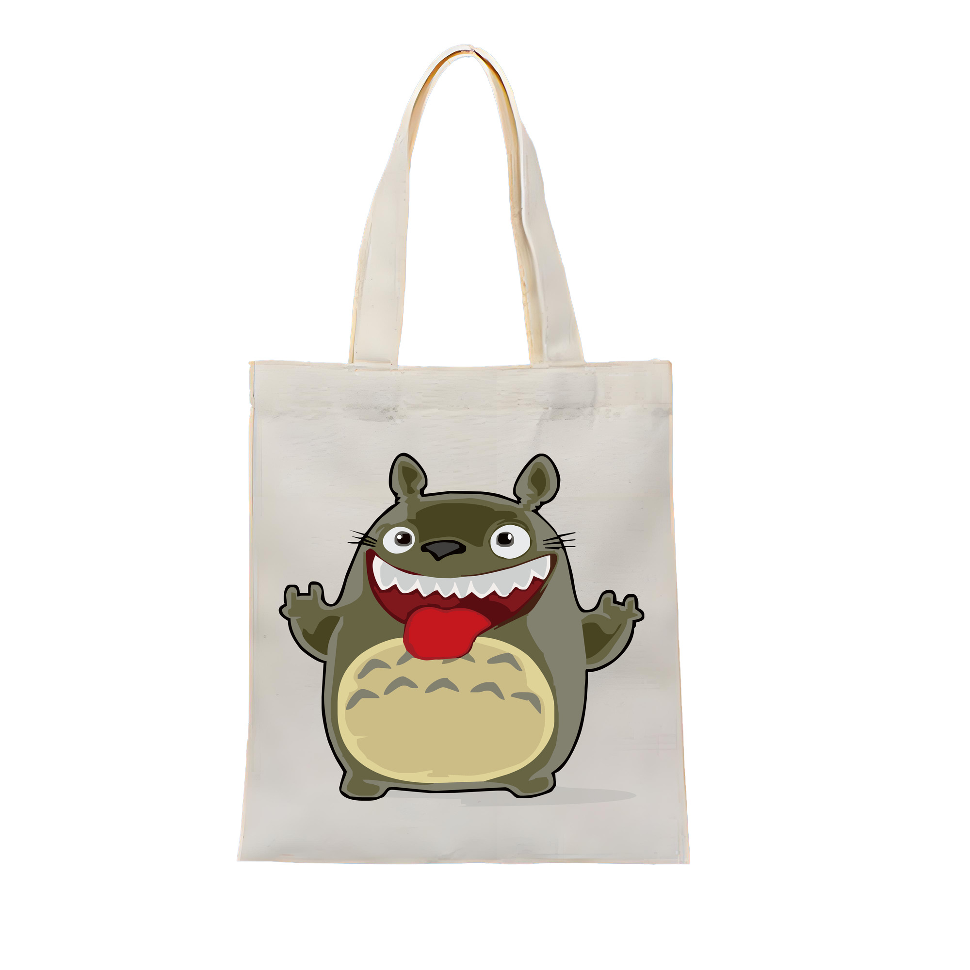 （画像用） となりのトトロ 草壁メイ 草壁サツキ My Neighbor Totoro Satsuki Kusakabe Mei Kusakabe 縦型キャンバス生地手提げバッグ　トートバッグ