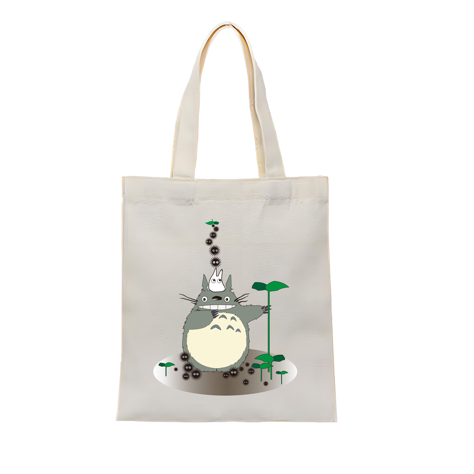 （画像用） となりのトトロ 草壁メイ 草壁サツキ My Neighbor Totoro Satsuki Kusakabe Mei Kusakabe 縦型キャンバス生地手提げバッグ　トートバッグ