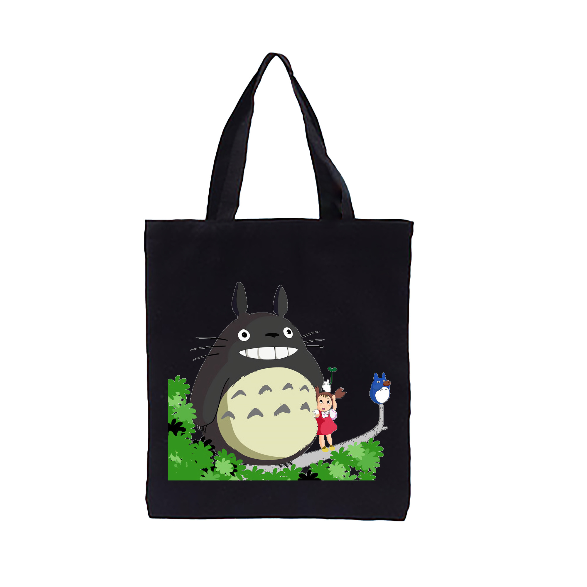 （画像用） となりのトトロ 草壁メイ 草壁サツキ My Neighbor Totoro Satsuki Kusakabe Mei Kusakabe 縦型キャンバス生地手提げバッグ　トートバッグ