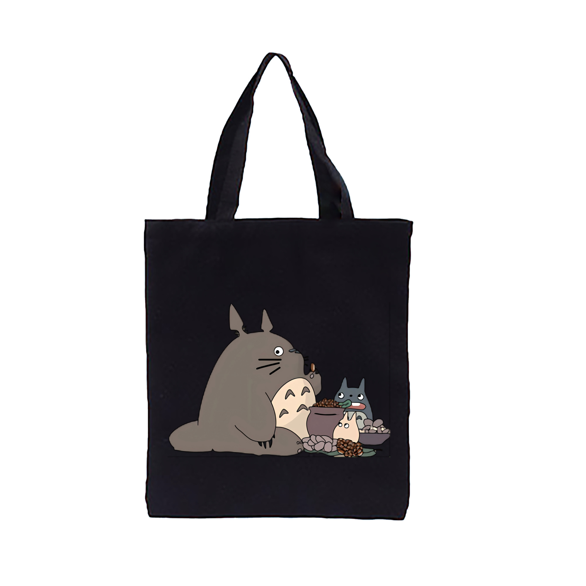 （画像用） となりのトトロ 草壁メイ 草壁サツキ My Neighbor Totoro Satsuki Kusakabe Mei Kusakabe 縦型キャンバス生地手提げバッグ　トートバッグ