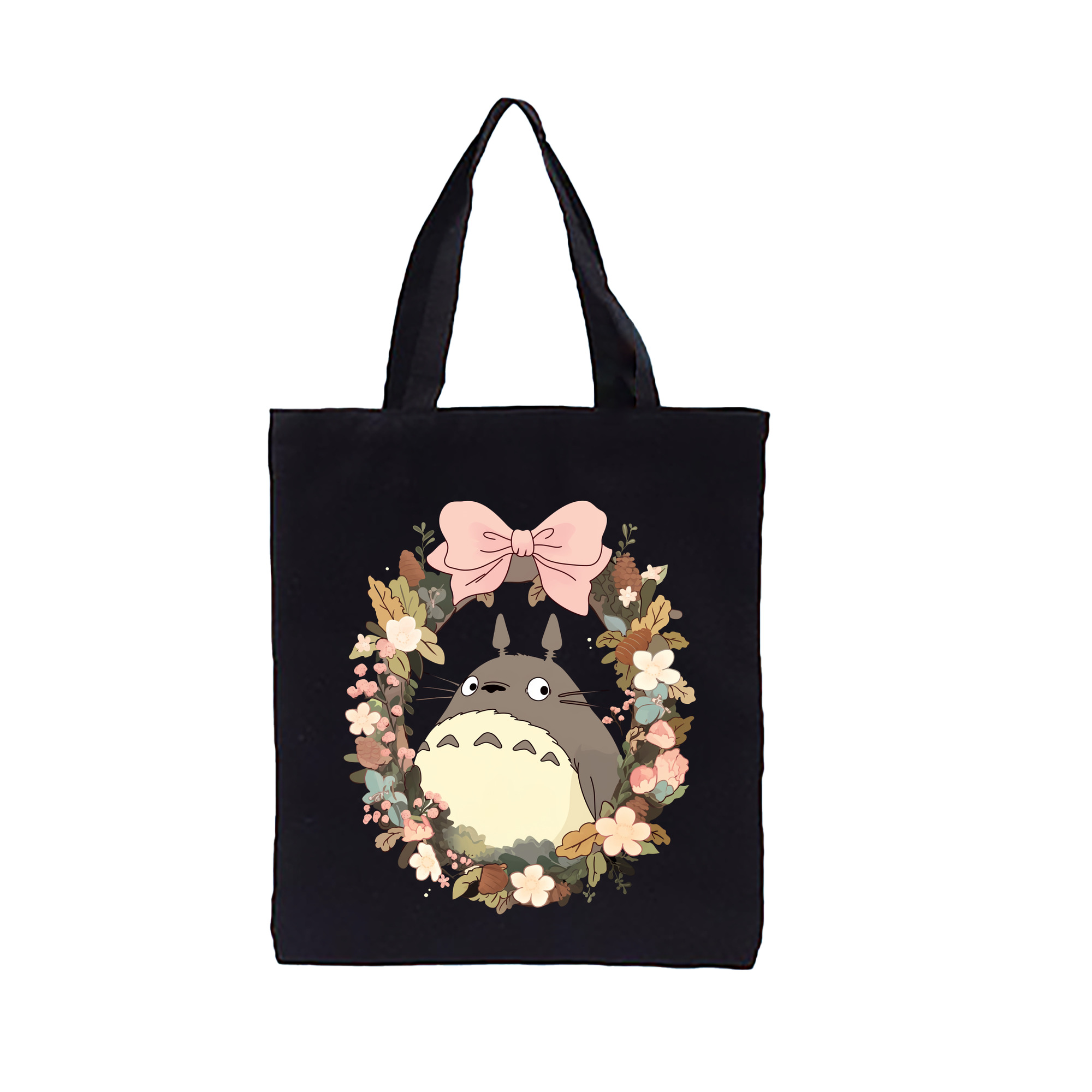 （画像用） となりのトトロ 草壁メイ 草壁サツキ My Neighbor Totoro Satsuki Kusakabe Mei Kusakabe 縦型キャンバス生地手提げバッグ　トートバッグ
