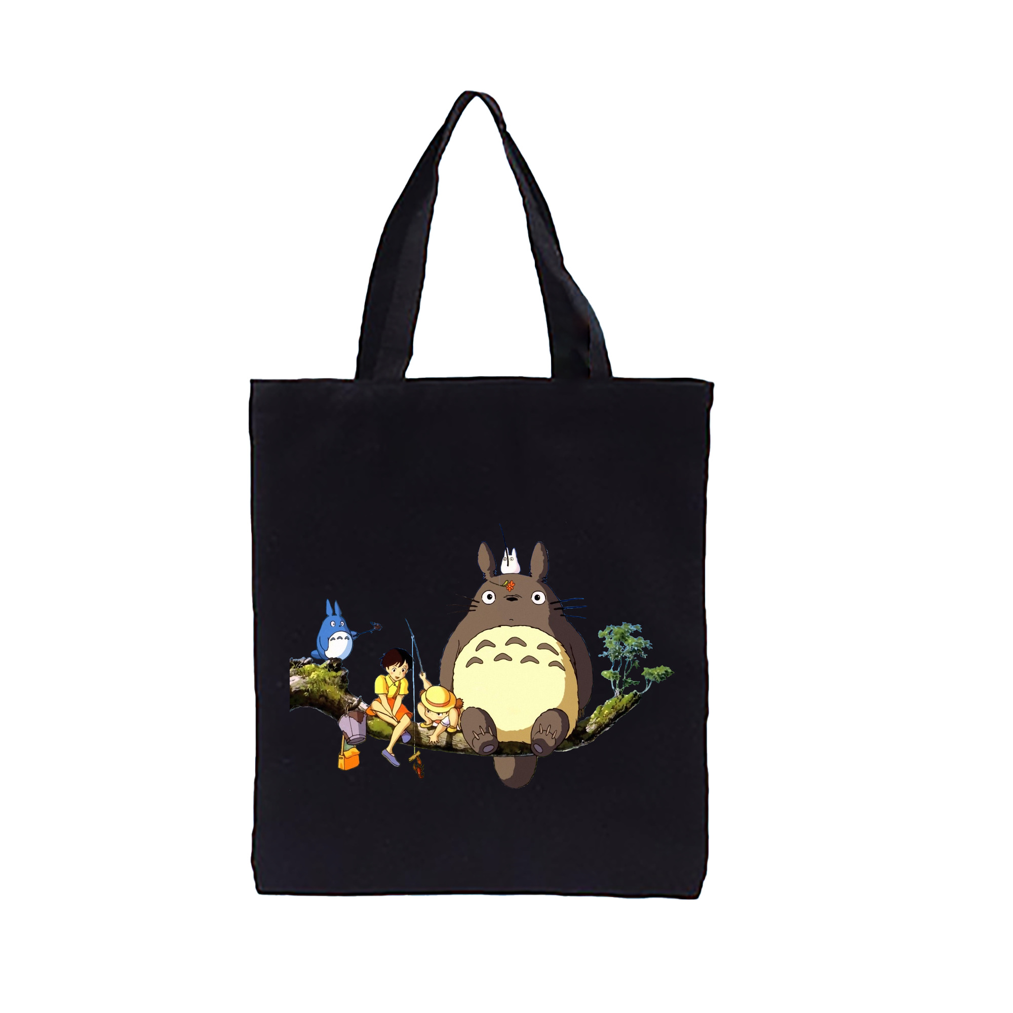 （画像用） となりのトトロ 草壁メイ 草壁サツキ My Neighbor Totoro Satsuki Kusakabe Mei Kusakabe 縦型キャンバス生地手提げバッグ　トートバッグ
