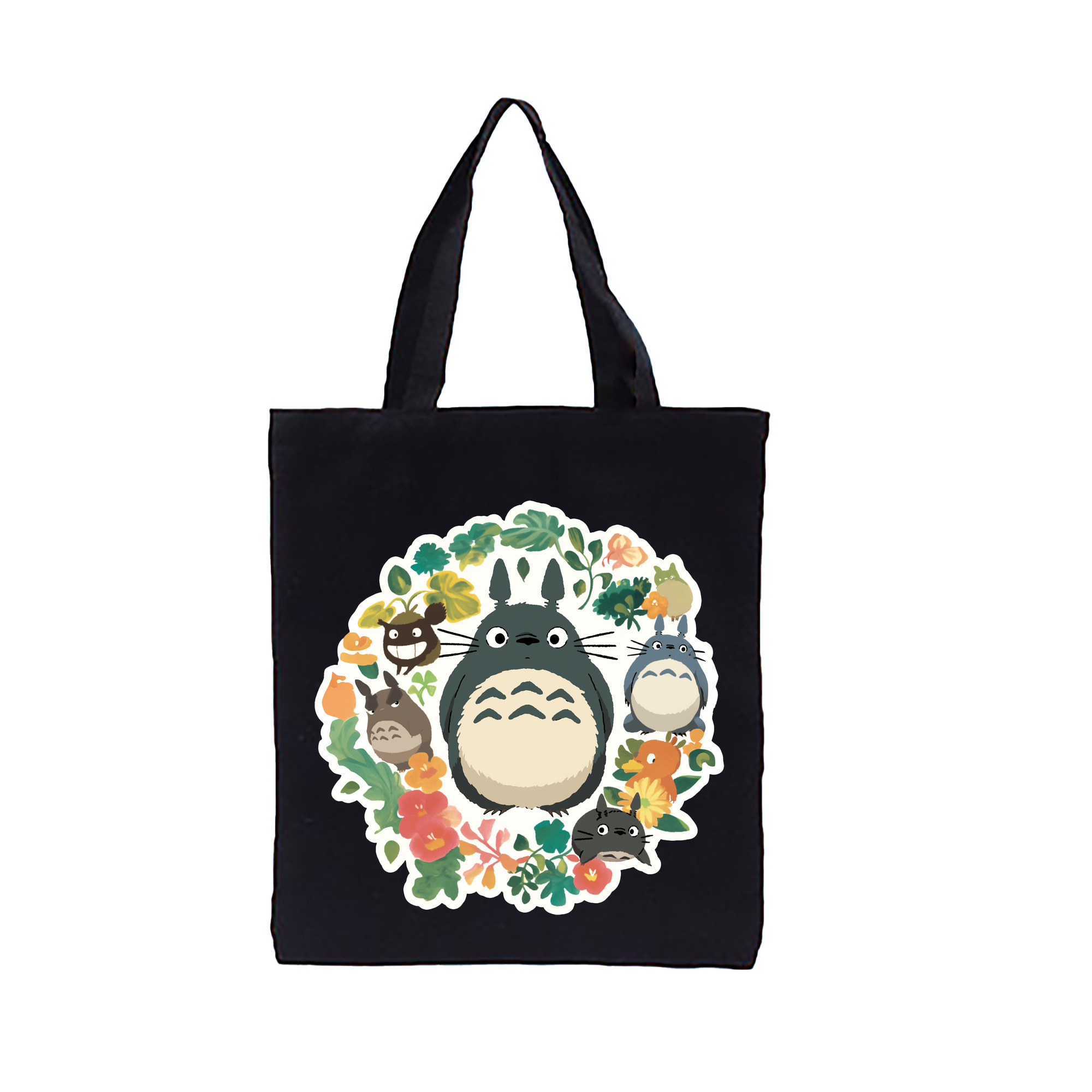 （画像用） となりのトトロ 草壁メイ 草壁サツキ My Neighbor Totoro Satsuki Kusakabe Mei Kusakabe 縦型キャンバス生地手提げバッグ　トートバッグ