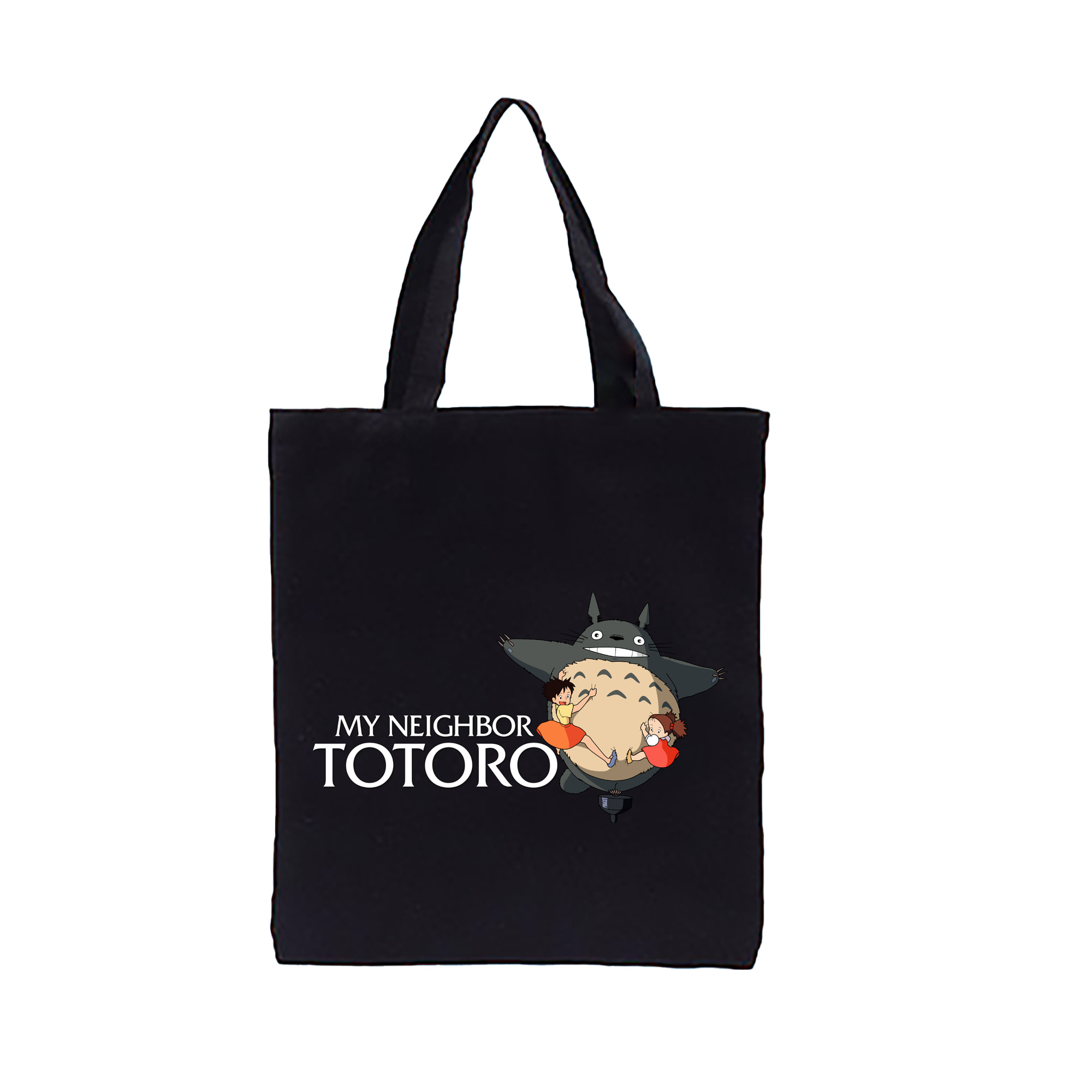（画像用） となりのトトロ 草壁メイ 草壁サツキ My Neighbor Totoro Satsuki Kusakabe Mei Kusakabe 縦型キャンバス生地手提げバッグ　トートバッグ