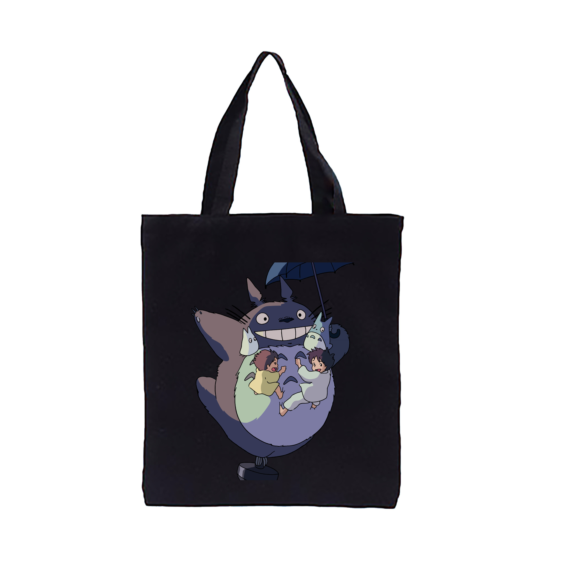 （画像用） となりのトトロ 草壁メイ 草壁サツキ My Neighbor Totoro Satsuki Kusakabe Mei Kusakabe 縦型キャンバス生地手提げバッグ　トートバッグ