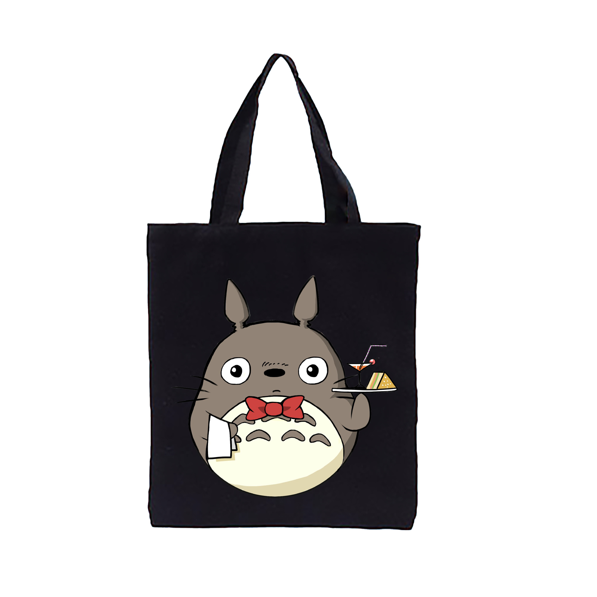 （画像用） となりのトトロ 草壁メイ 草壁サツキ My Neighbor Totoro Satsuki Kusakabe Mei Kusakabe 縦型キャンバス生地手提げバッグ　トートバッグ