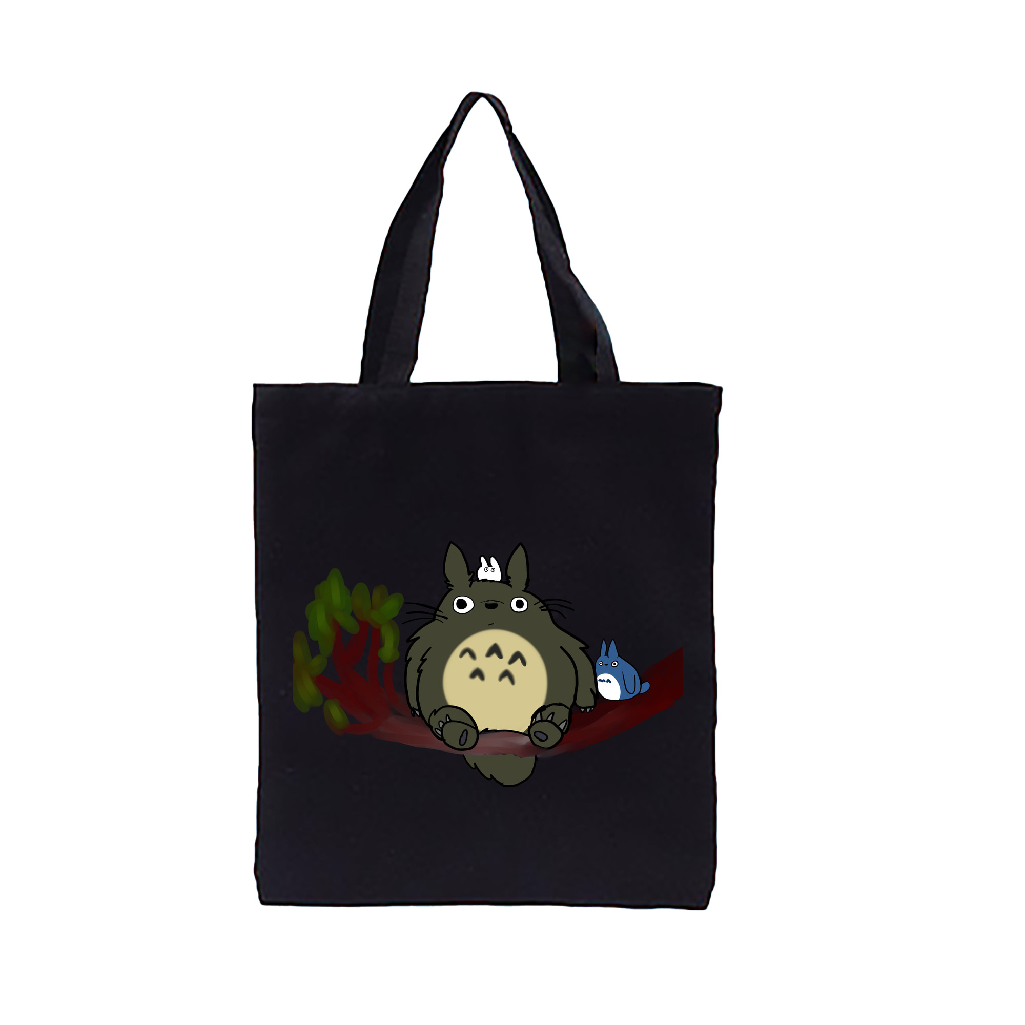 （画像用） となりのトトロ 草壁メイ 草壁サツキ My Neighbor Totoro Satsuki Kusakabe Mei Kusakabe 縦型キャンバス生地手提げバッグ　トートバッグ