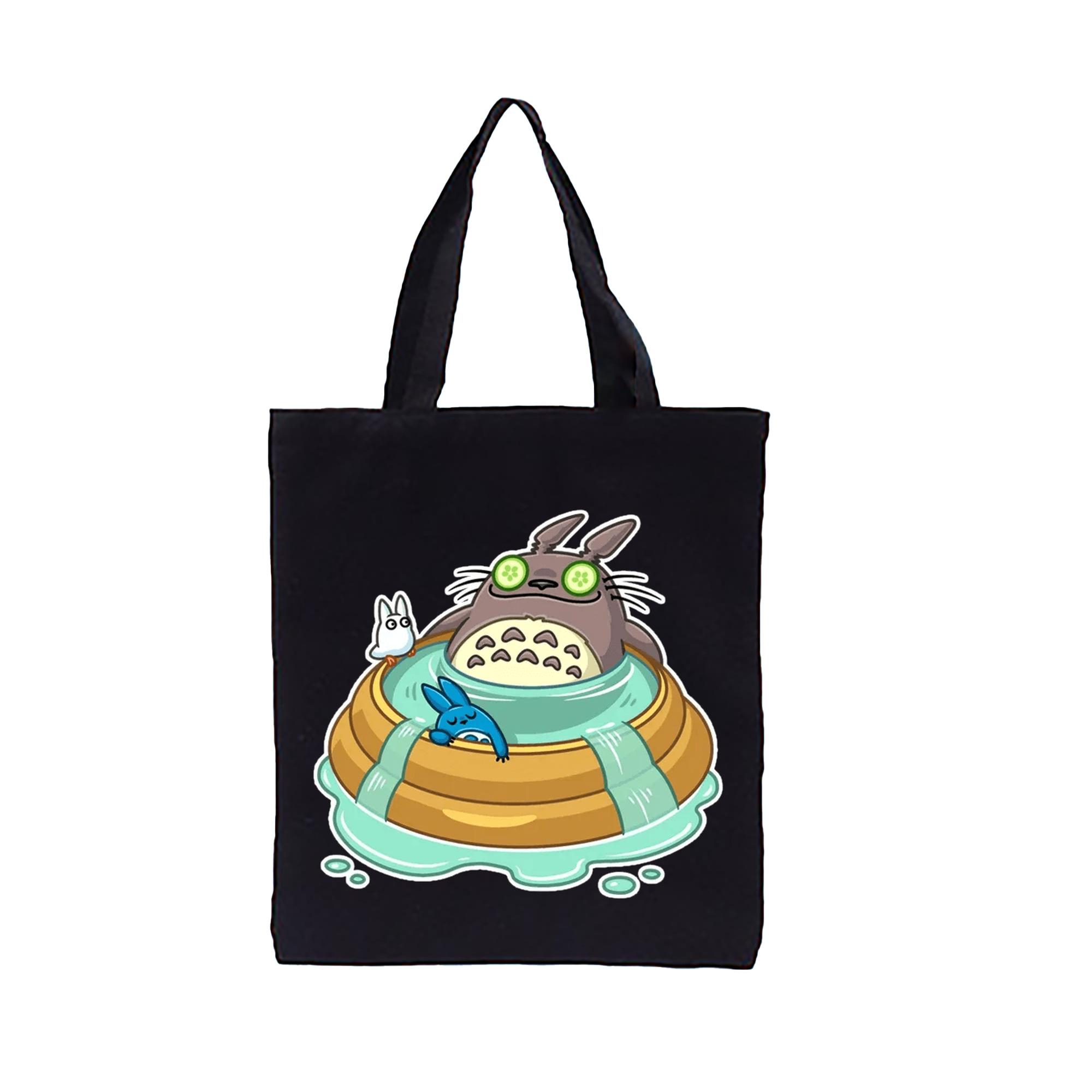 （画像用） となりのトトロ 草壁メイ 草壁サツキ My Neighbor Totoro Satsuki Kusakabe Mei Kusakabe 縦型キャンバス生地手提げバッグ　トートバッグ