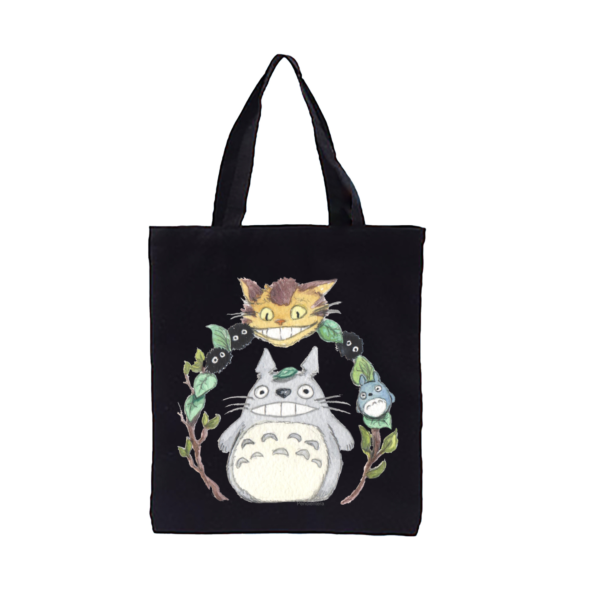 （画像用） となりのトトロ 草壁メイ 草壁サツキ My Neighbor Totoro Satsuki Kusakabe Mei Kusakabe 縦型キャンバス生地手提げバッグ　トートバッグ