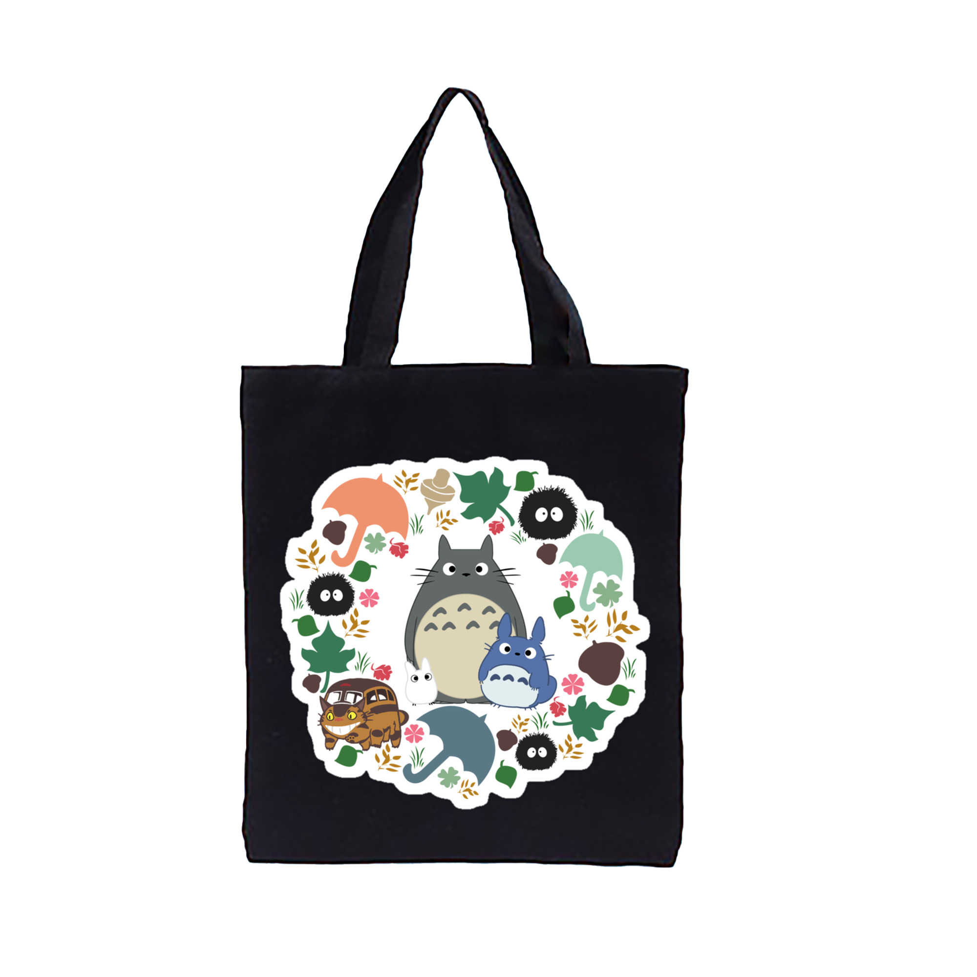 （画像用） となりのトトロ 草壁メイ 草壁サツキ My Neighbor Totoro Satsuki Kusakabe Mei Kusakabe 縦型キャンバス生地手提げバッグ　トートバッグ