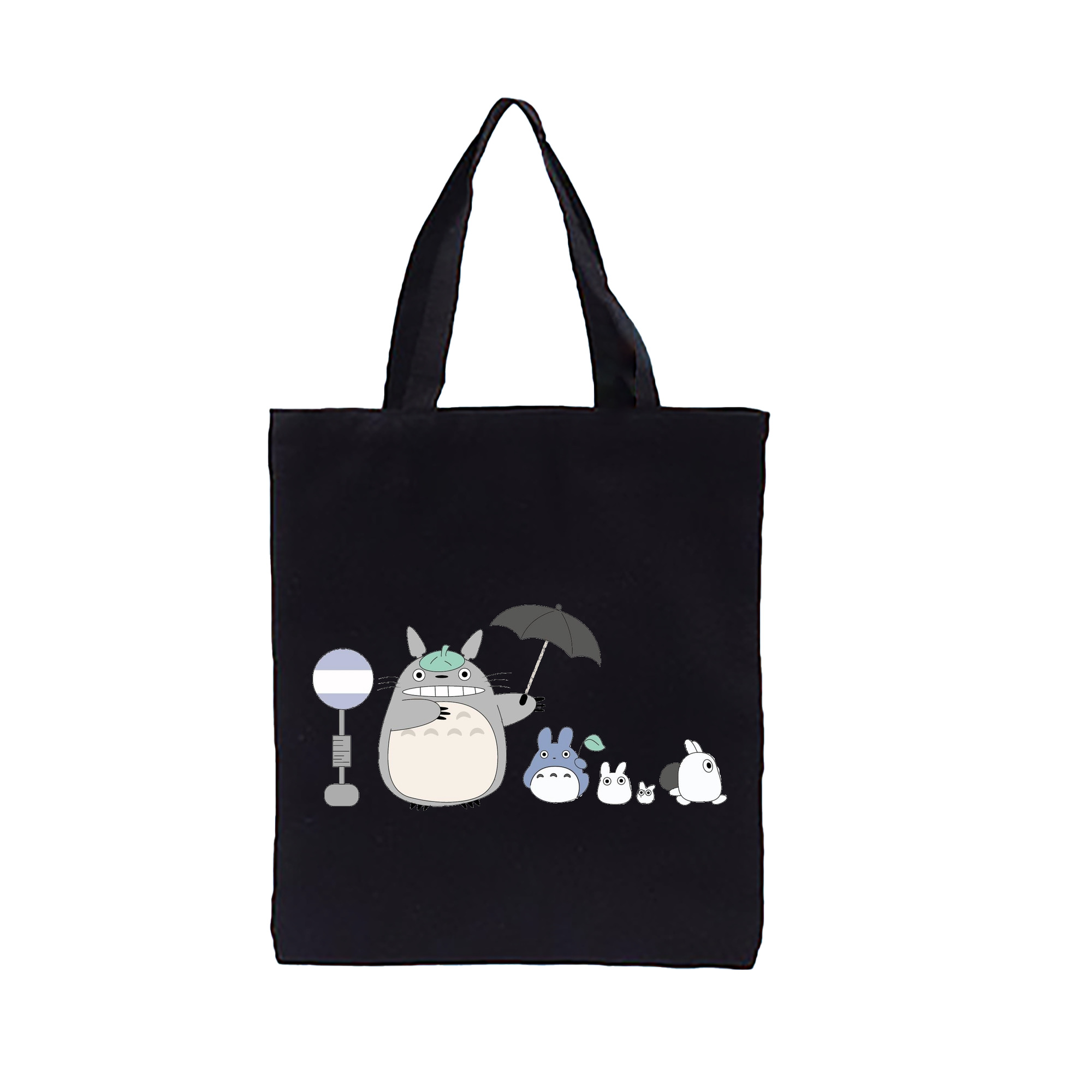 （画像用） となりのトトロ 草壁メイ 草壁サツキ My Neighbor Totoro Satsuki Kusakabe Mei Kusakabe 縦型キャンバス生地手提げバッグ　トートバッグ