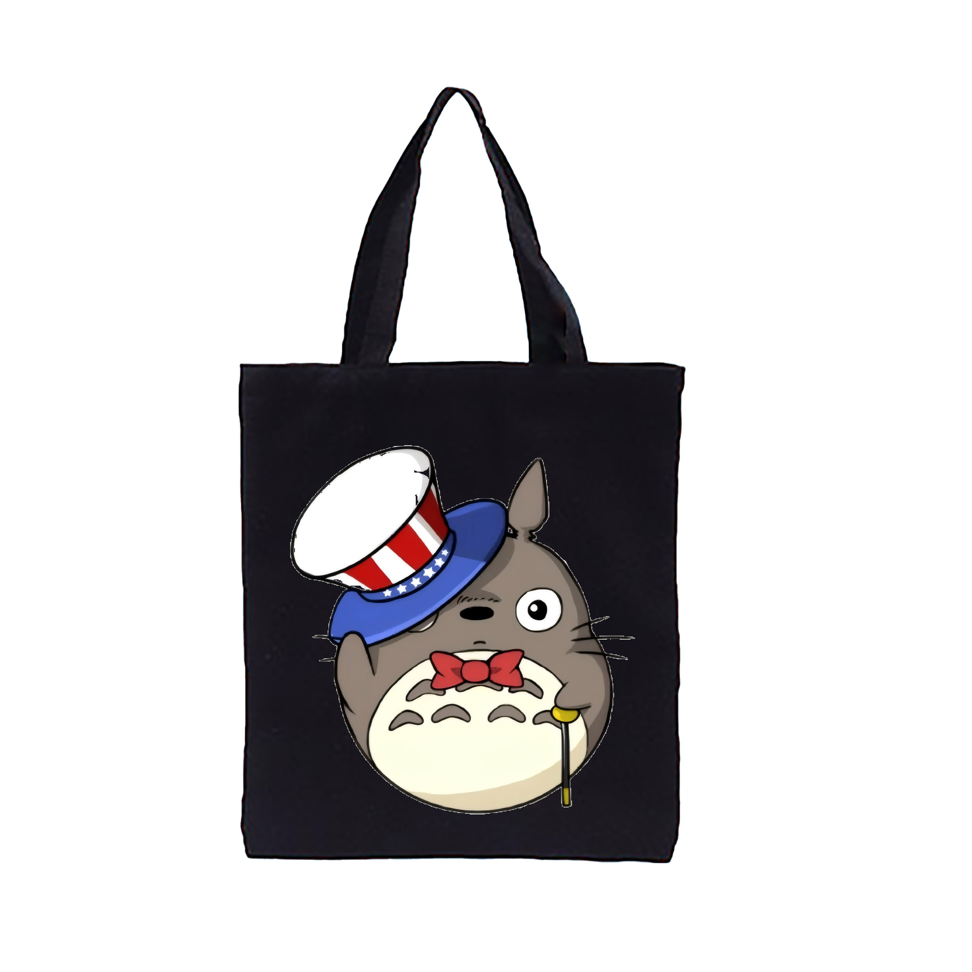 （画像用） となりのトトロ 草壁メイ 草壁サツキ My Neighbor Totoro Satsuki Kusakabe Mei Kusakabe 縦型キャンバス生地手提げバッグ　トートバッグ